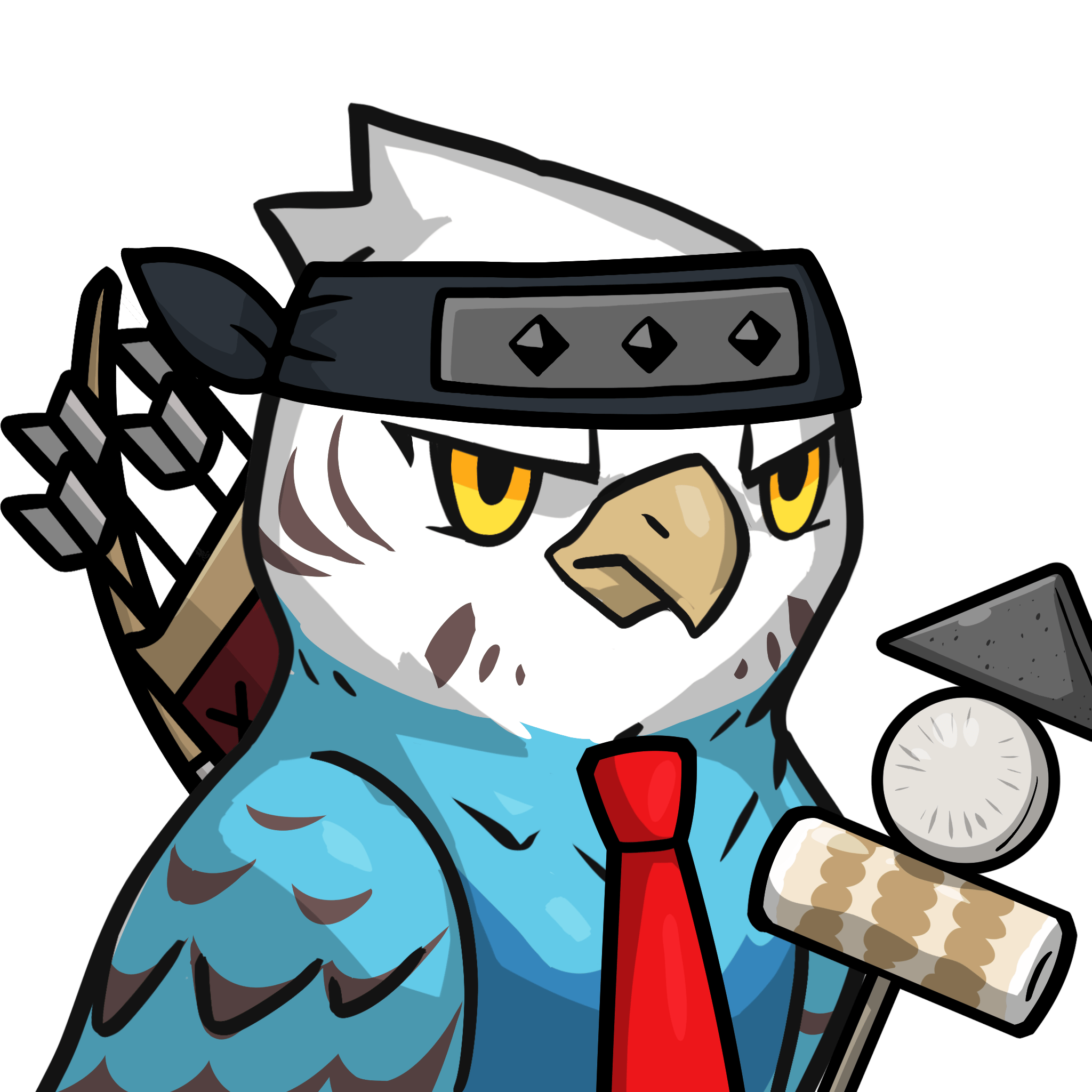 Narukami-Blue budgie #21320