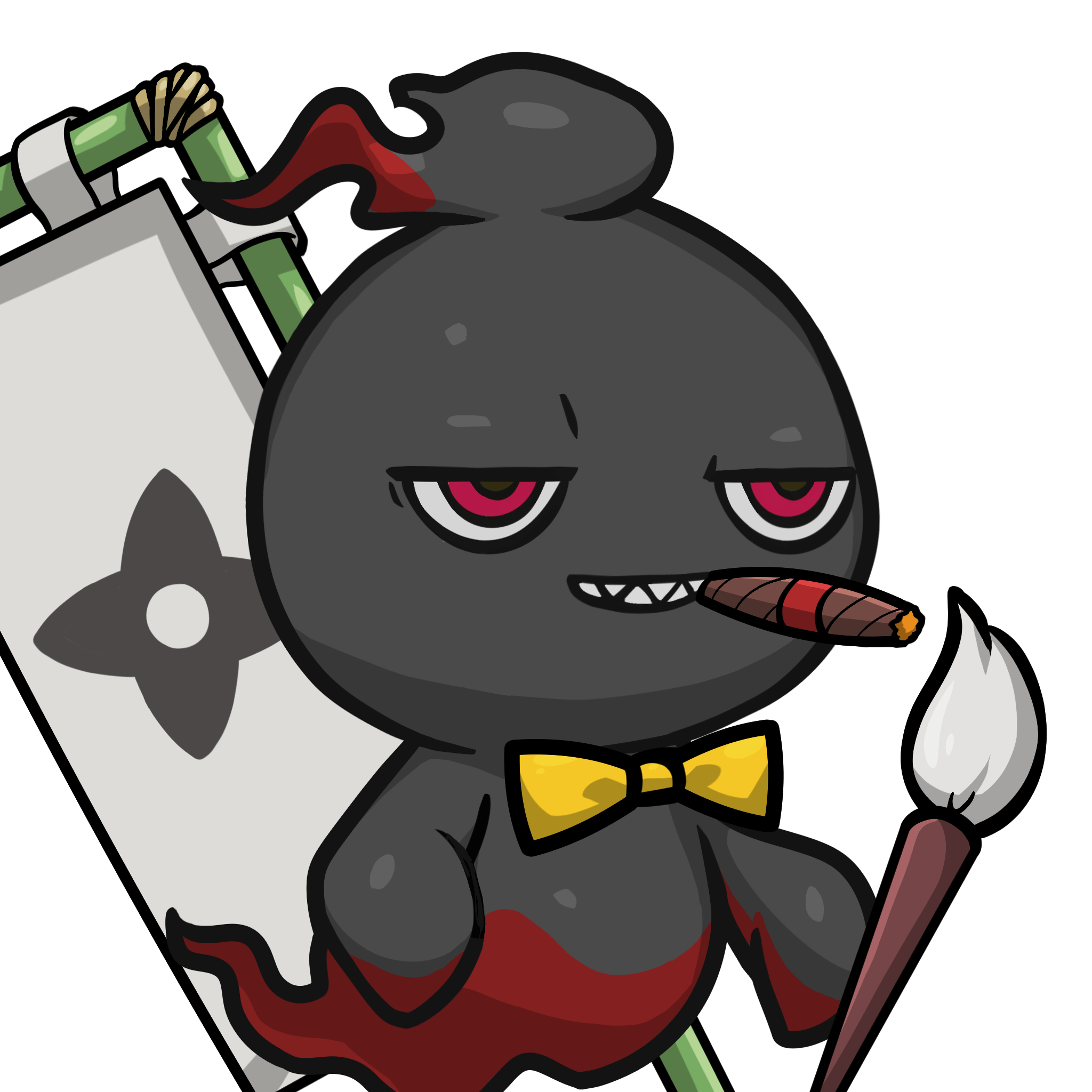 Mitama-Black_Red(cigar) #21876
