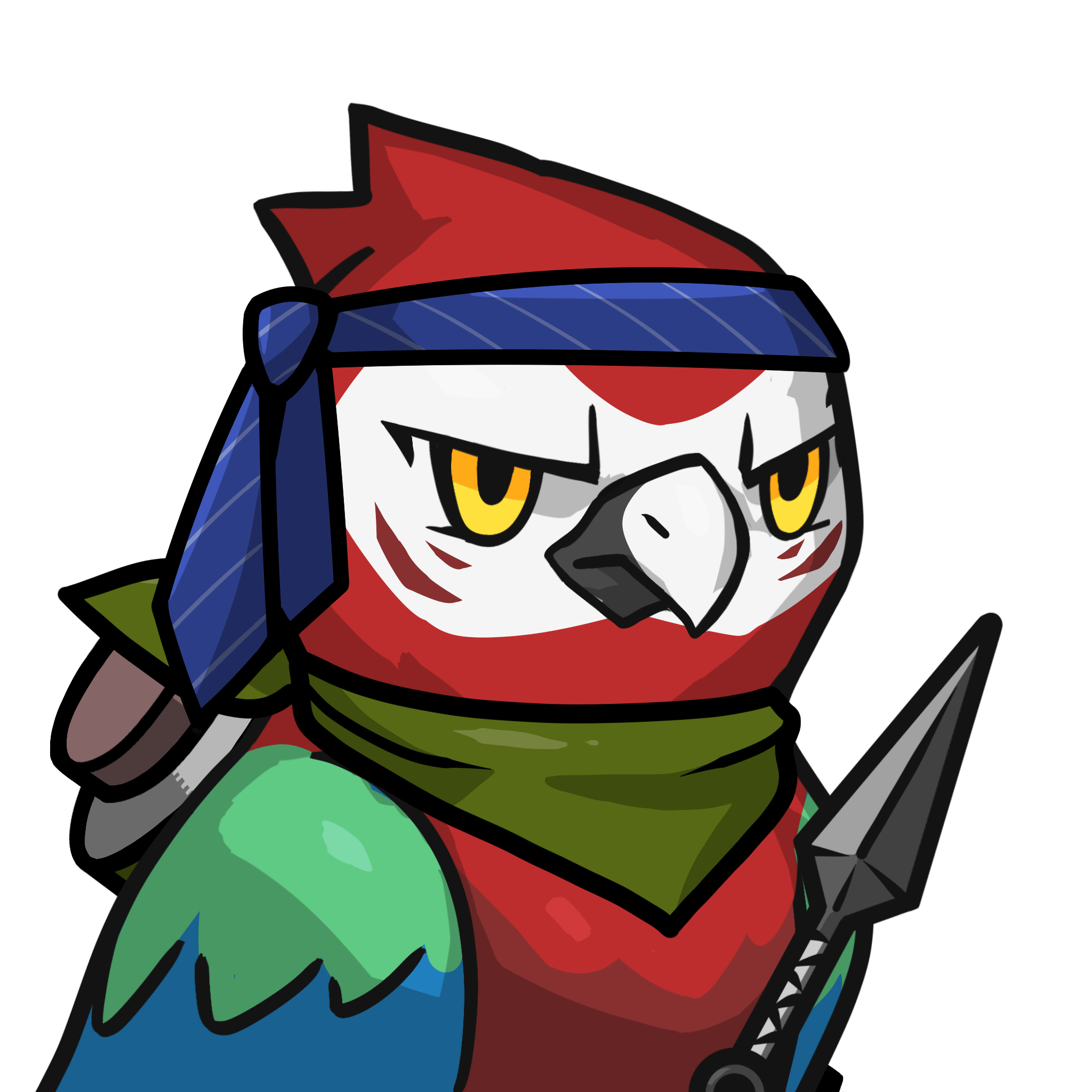 Narukami-Scarlet macaw #22015