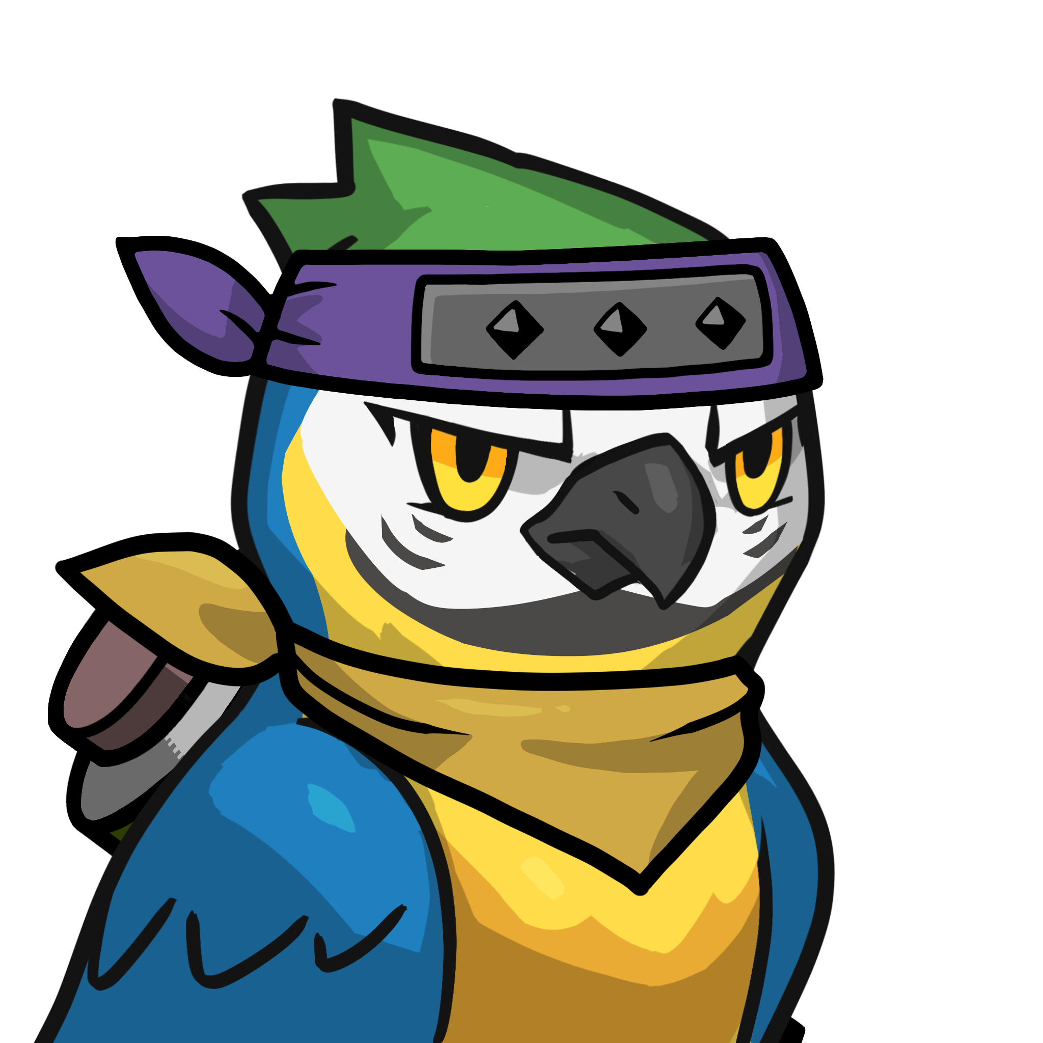 Narukami-Blue-and-white macaw #22076