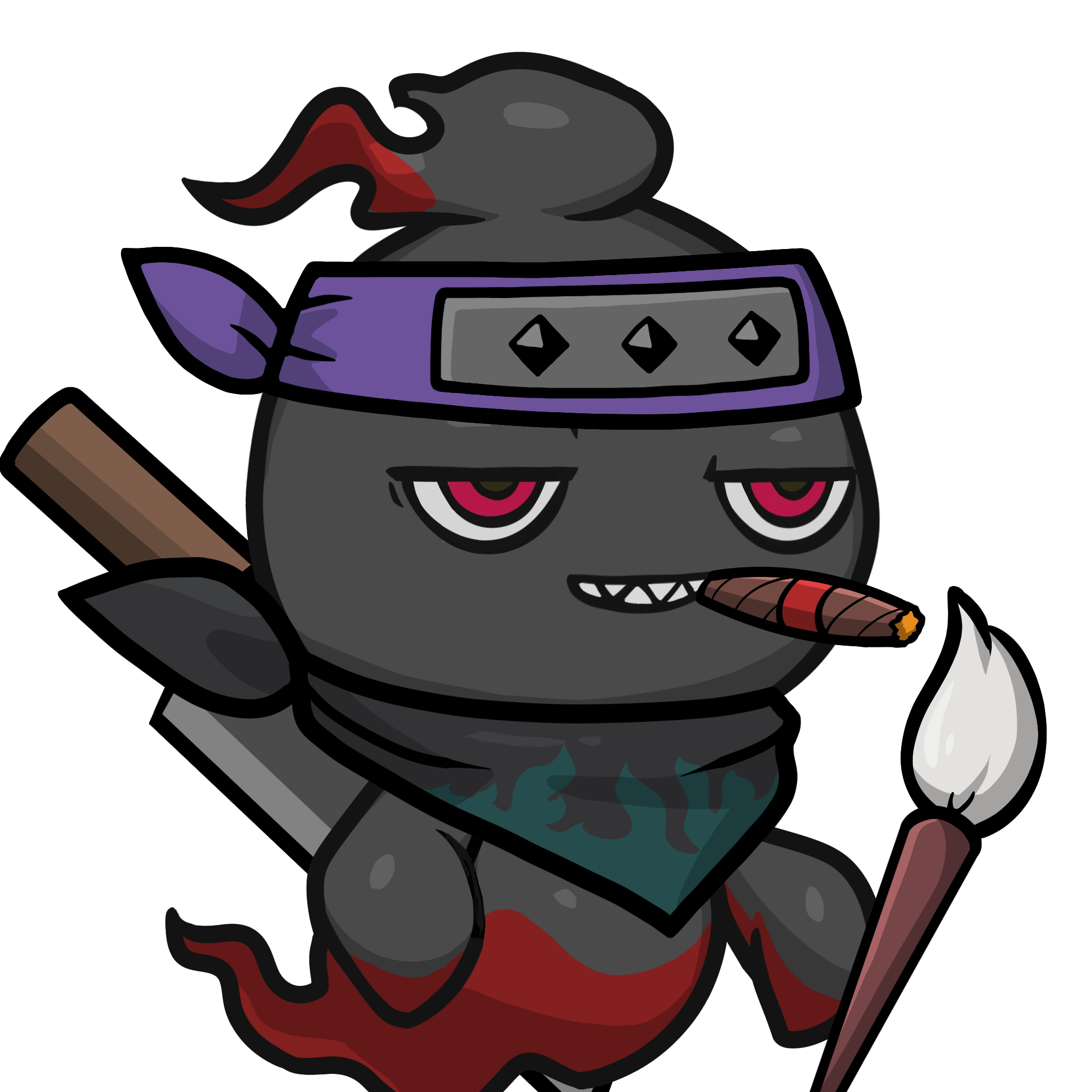 Mitama-Black_Red(cigar) #22144