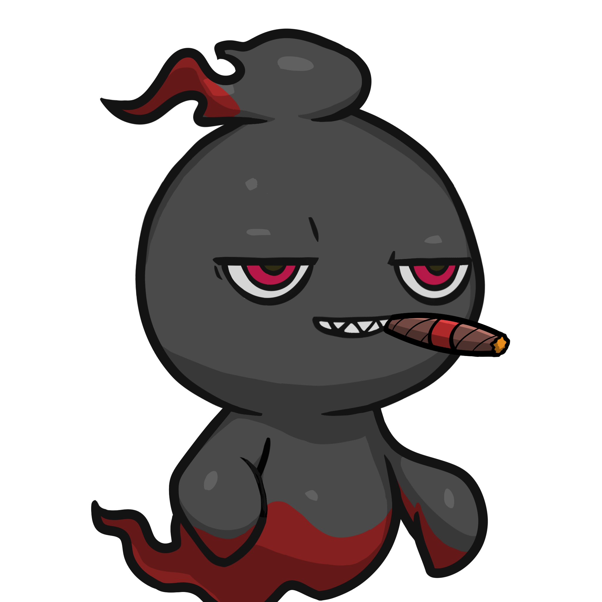 ［Locked］Mitama-Black&Red(cigar) #00226