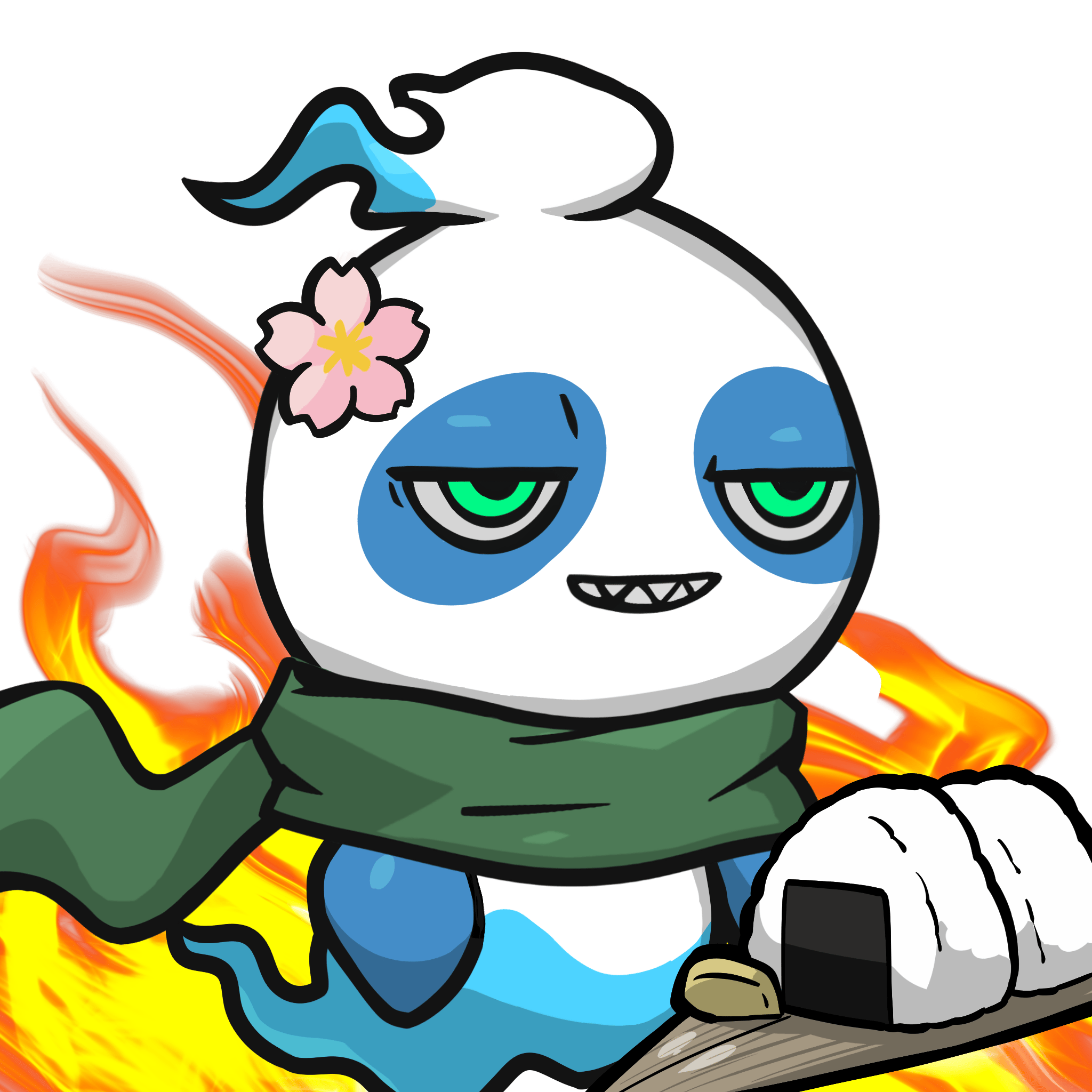 Mitama-Blue panda #02366