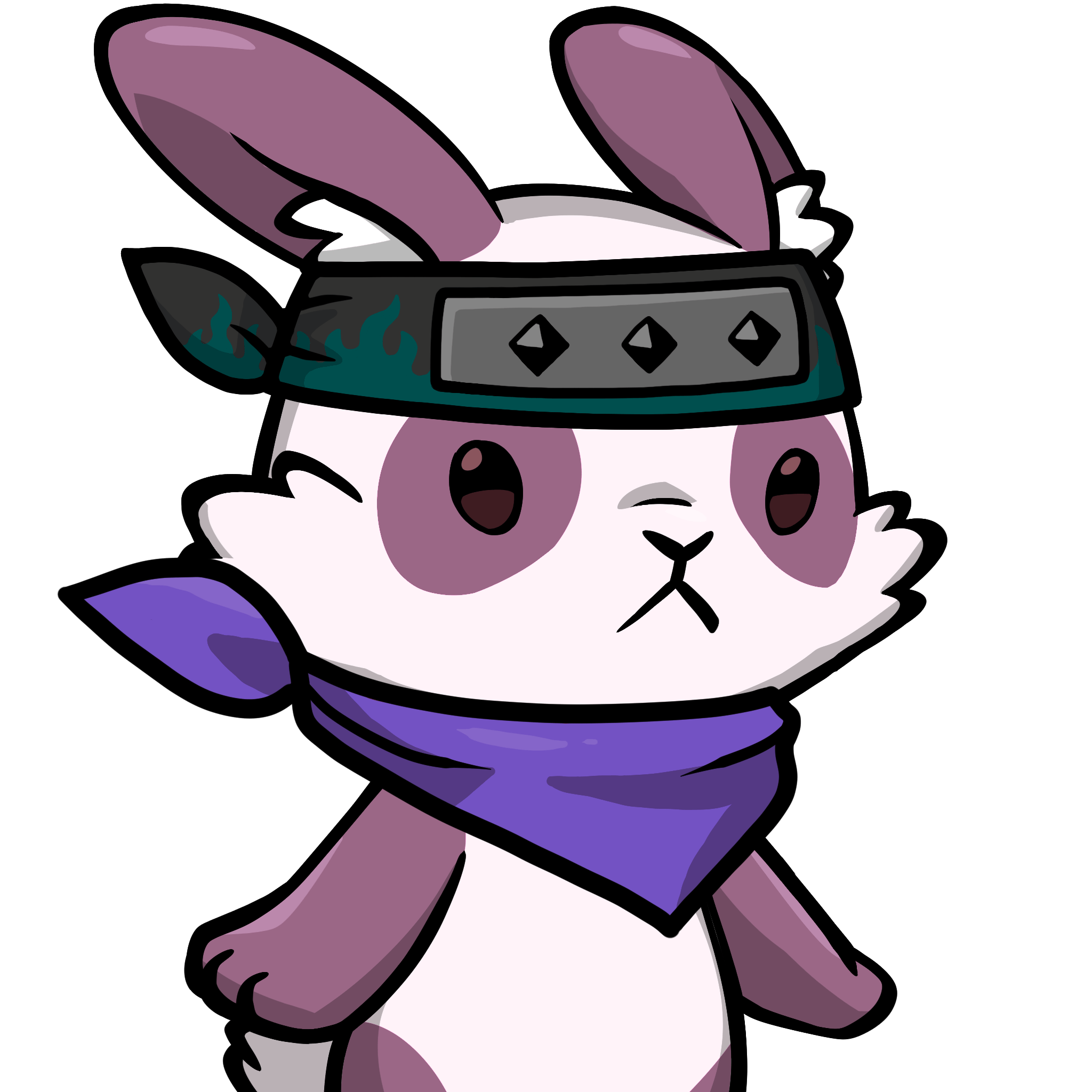 Luna-Pink panda #24095