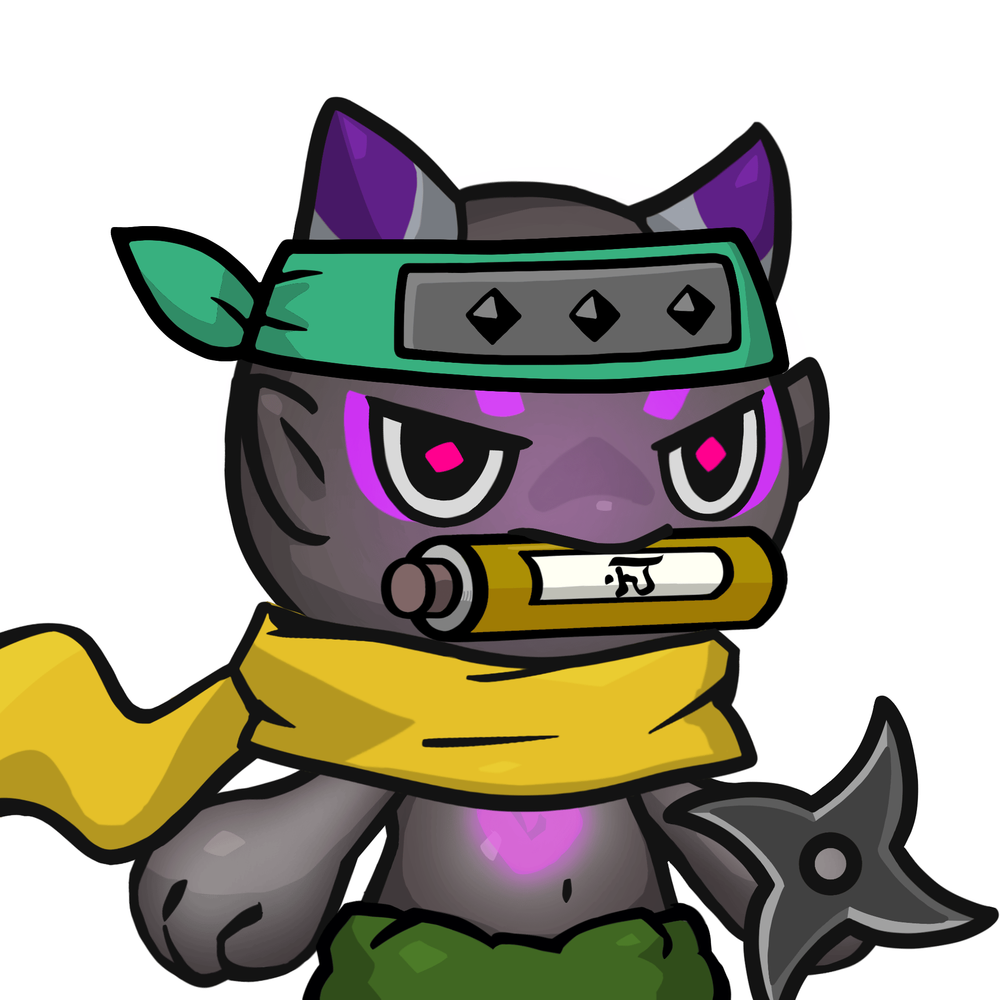 Yama-Transparent purple(scroll) #24533