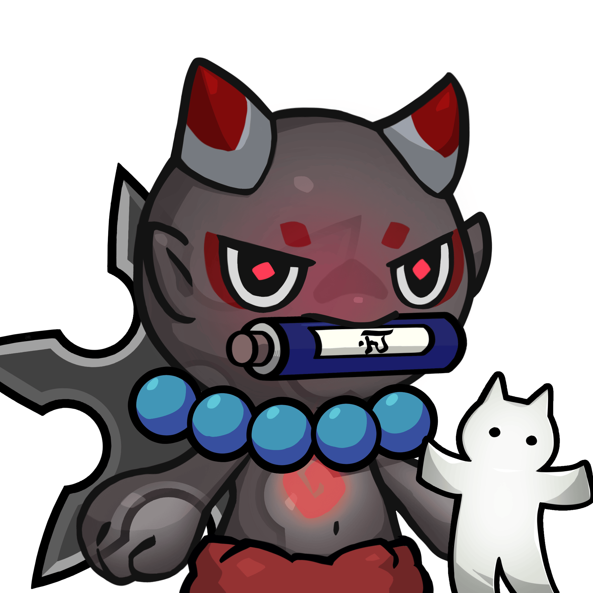 Yama-Transparent red(scroll) #24632
