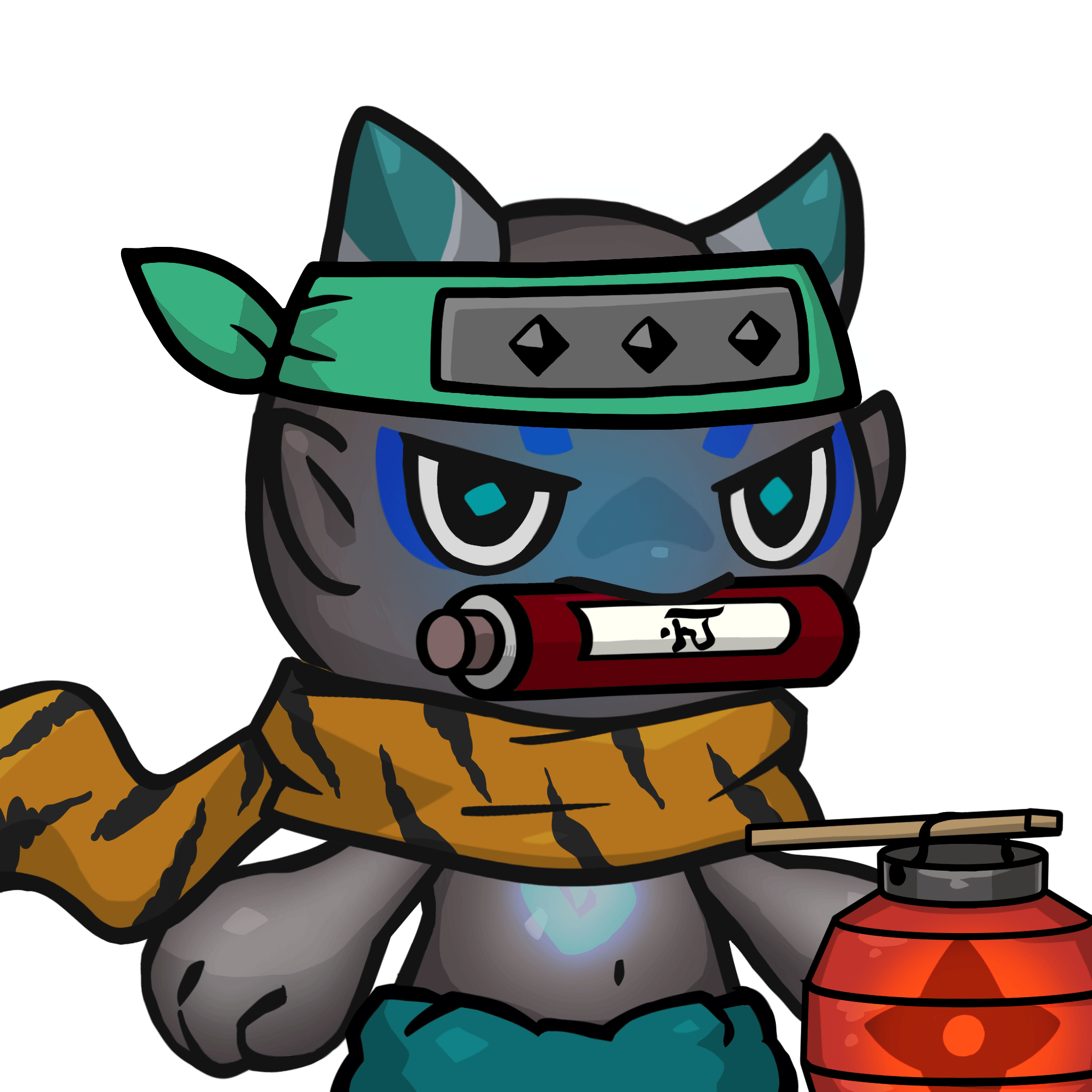 Yama-Transparent blue(scroll) #24671