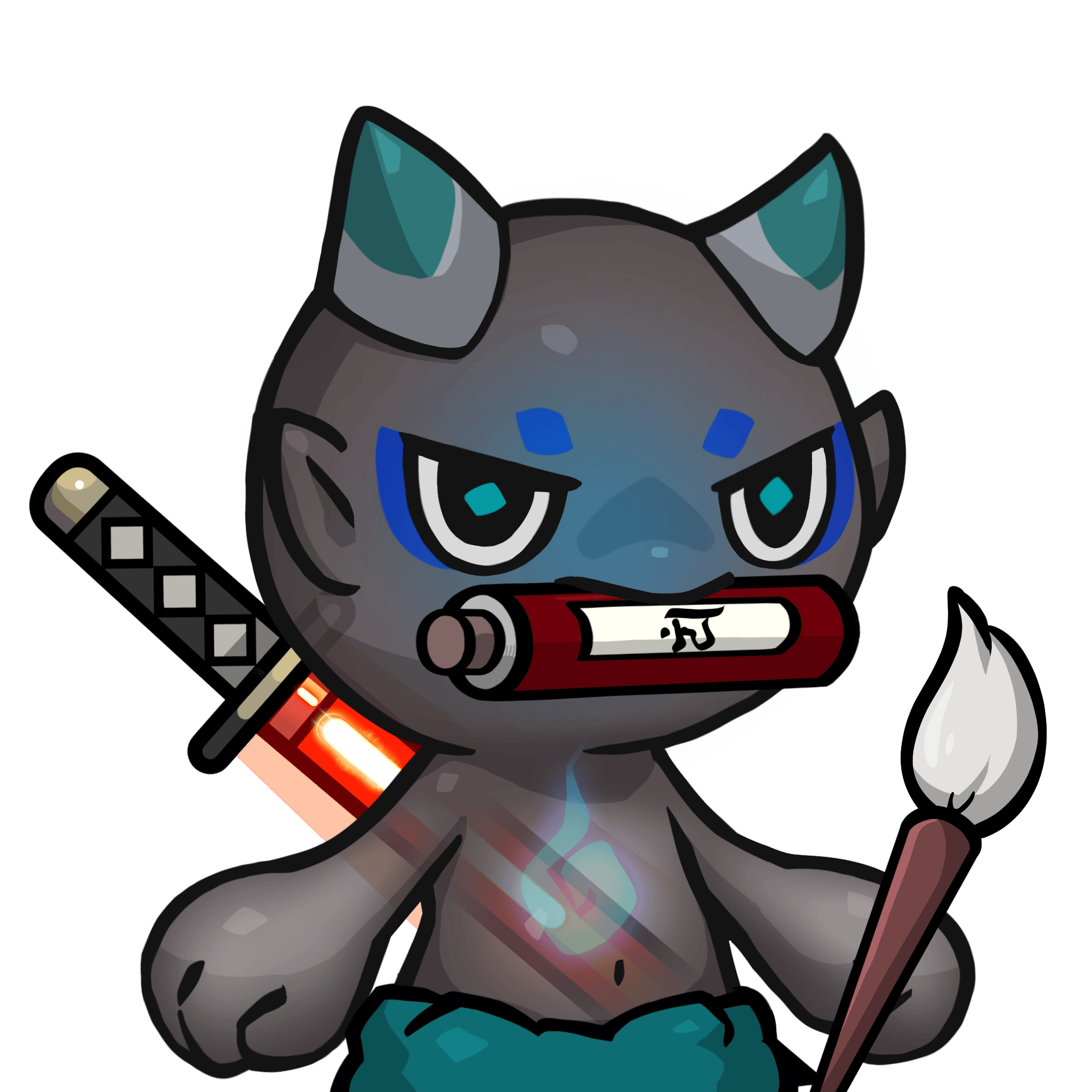 ［Locked］Yama-Transparent blue(scroll) #24759