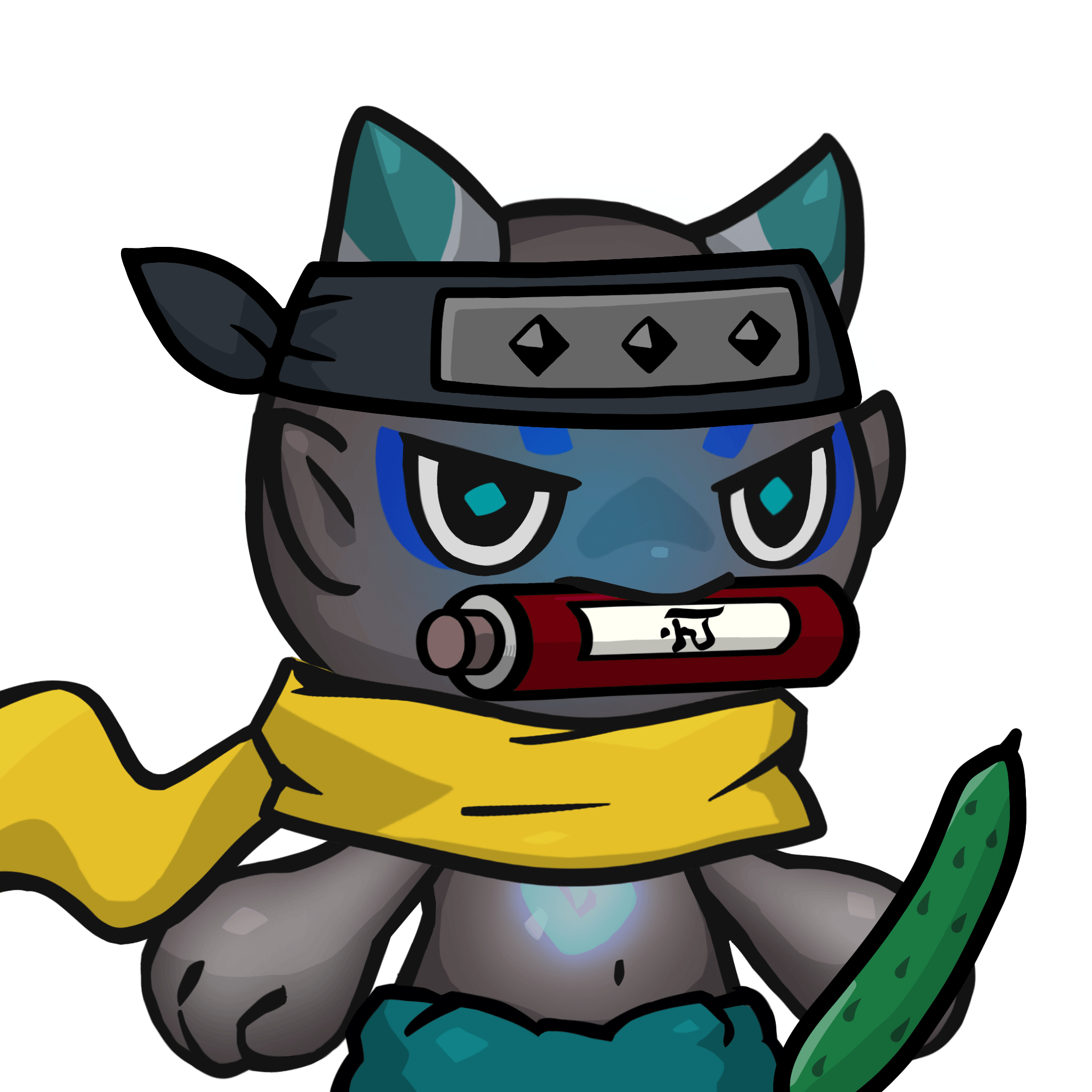 Yama-Transparent blue(scroll) #24775