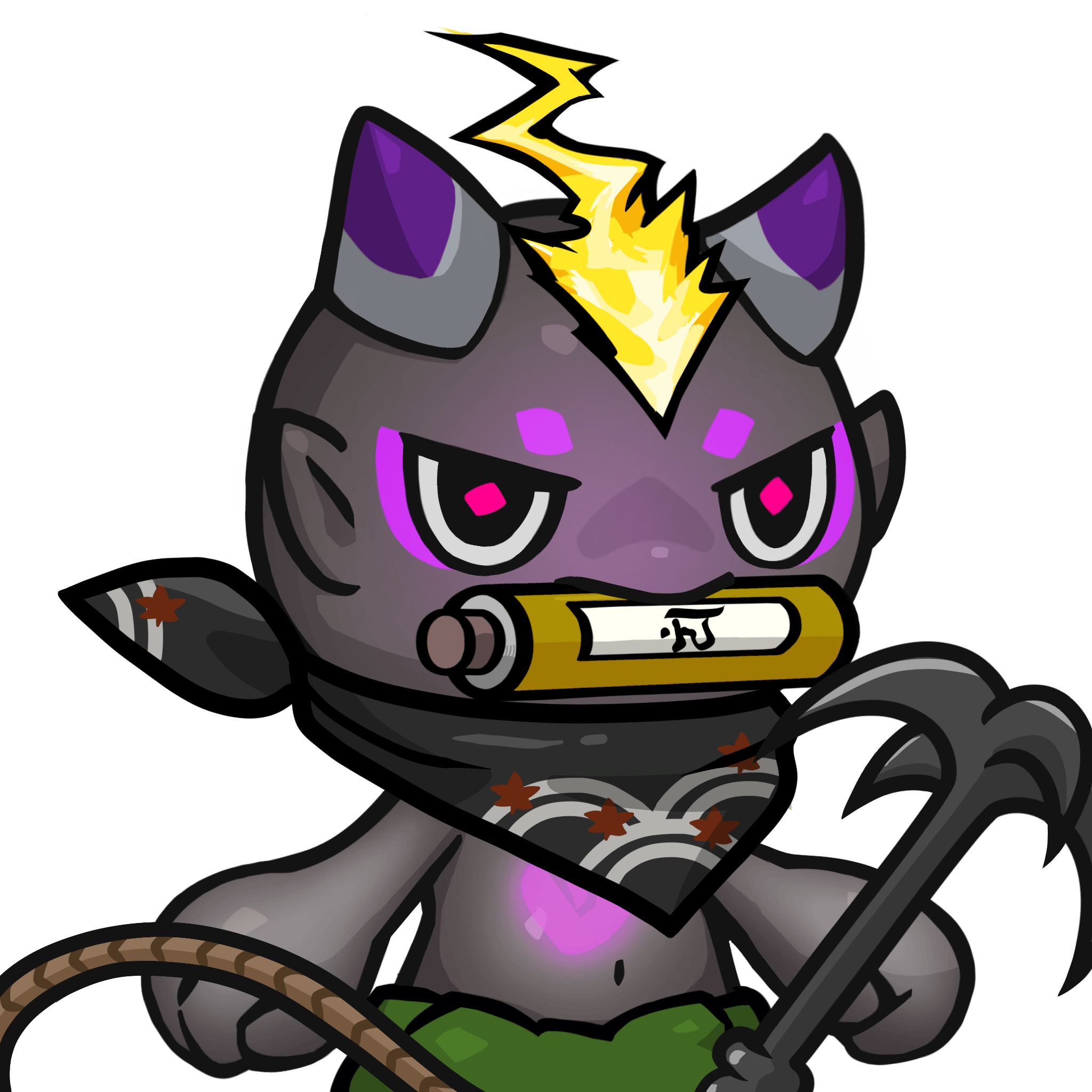 Yama-Transparent purple(scroll) #24931