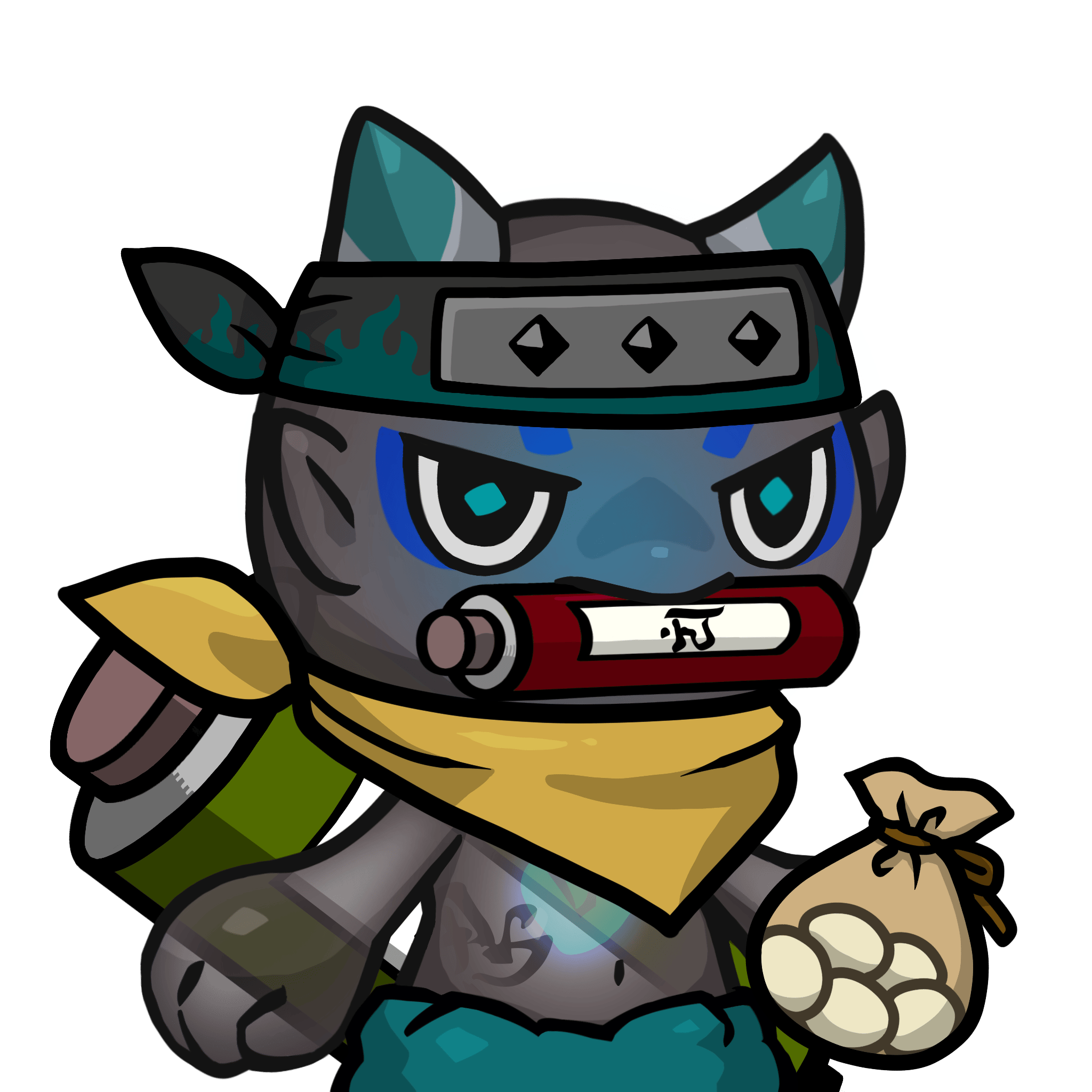 Yama-Transparent blue(scroll) #24992