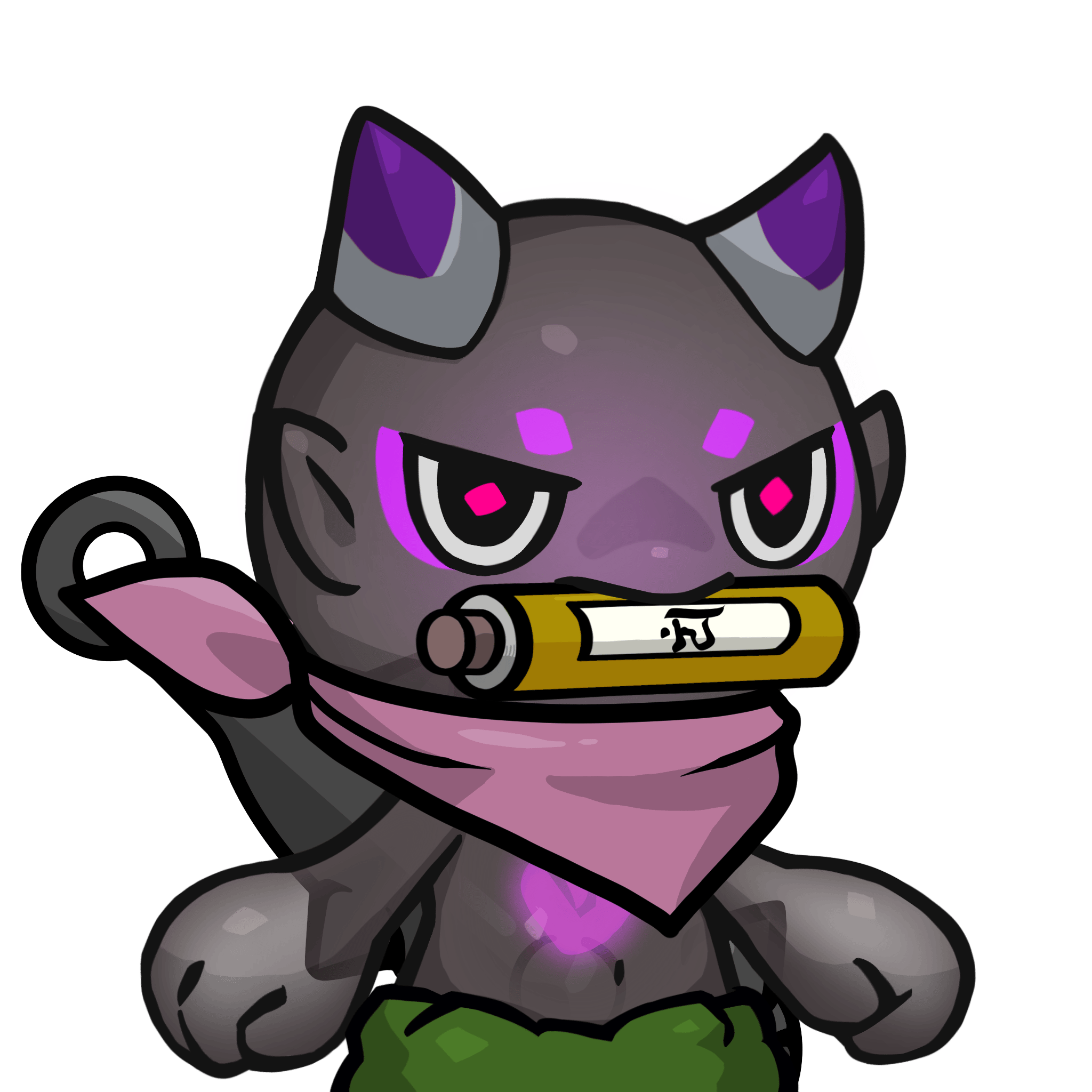 Yama-Transparent purple(scroll) #25366