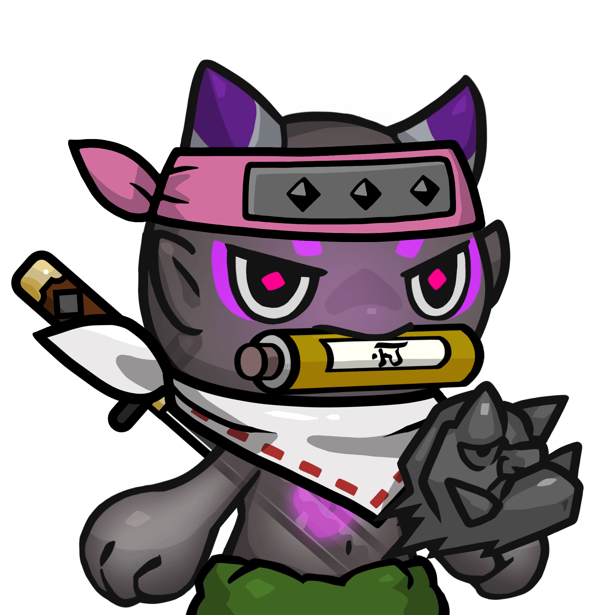 Yama-Transparent purple(scroll) #25433