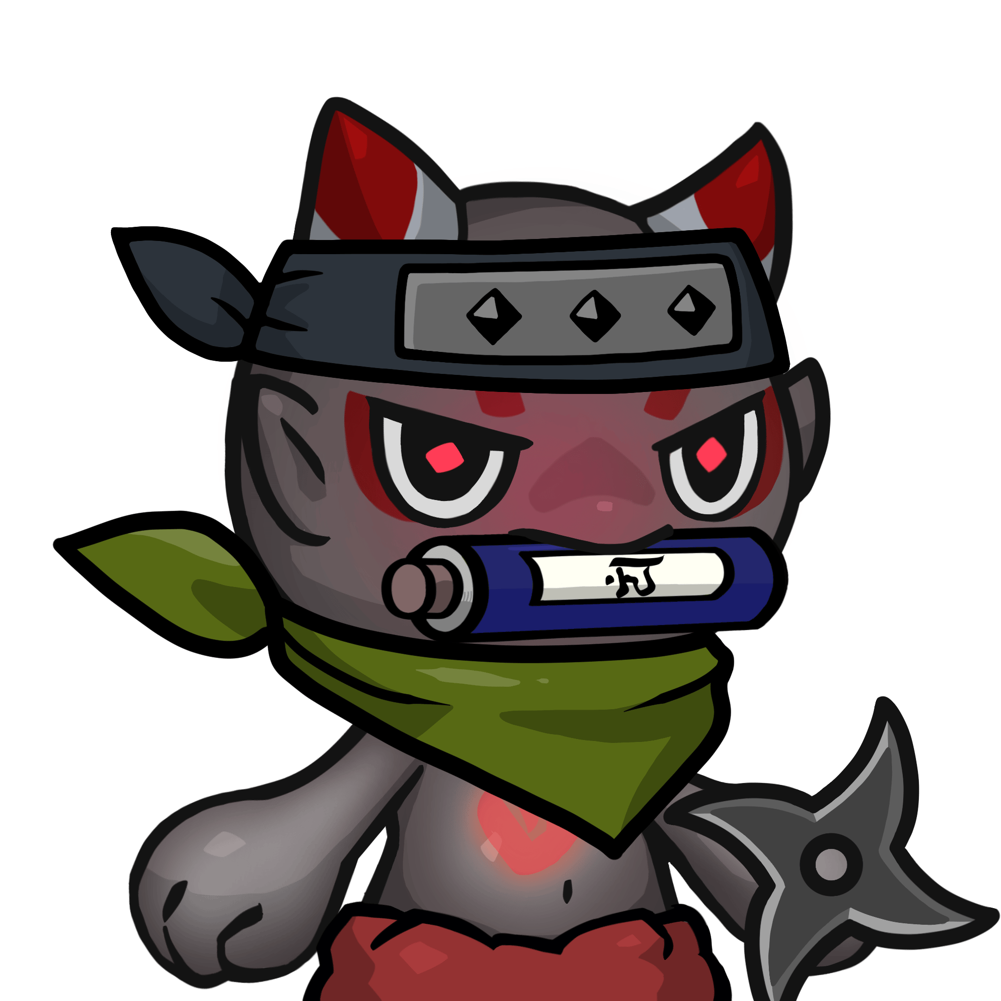 Yama-Transparent red(scroll) #25459