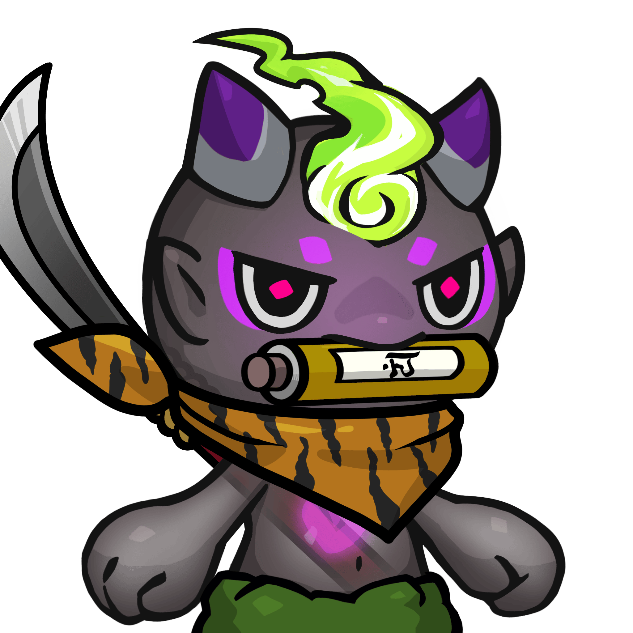 Yama-Transparent purple(scroll) #25668