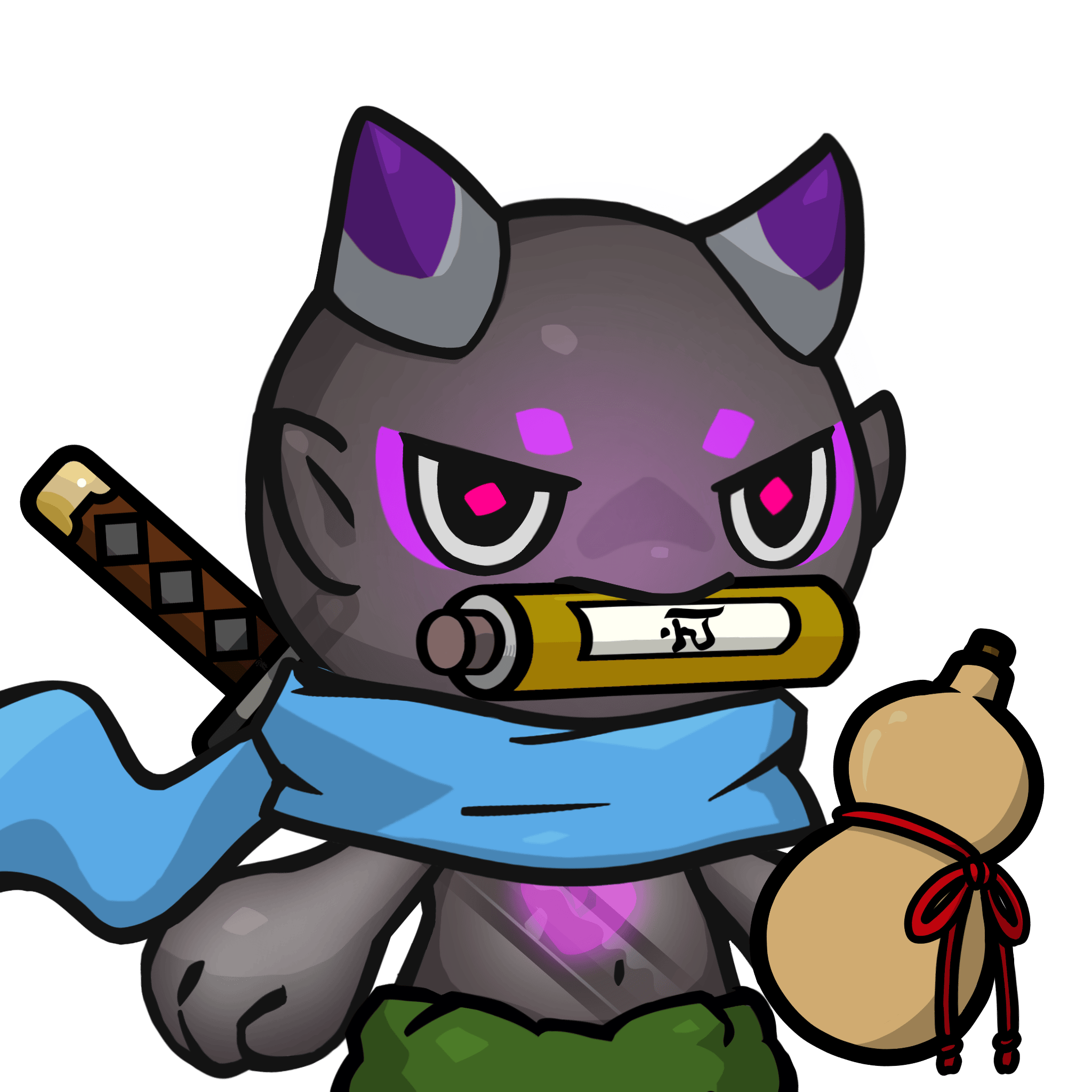 Yama-Transparent purple(scroll) #25858