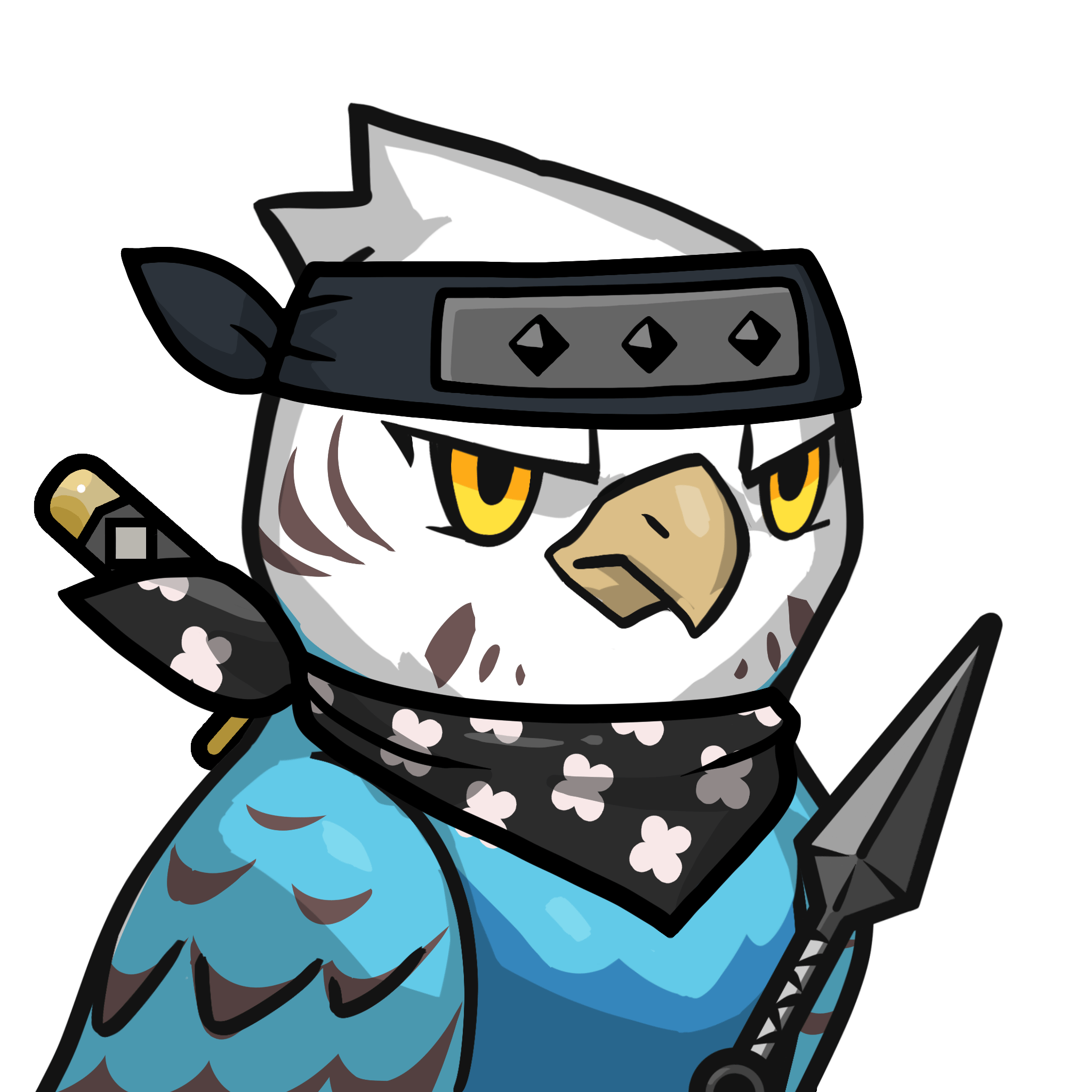 Narukami-Blue budgie #02589