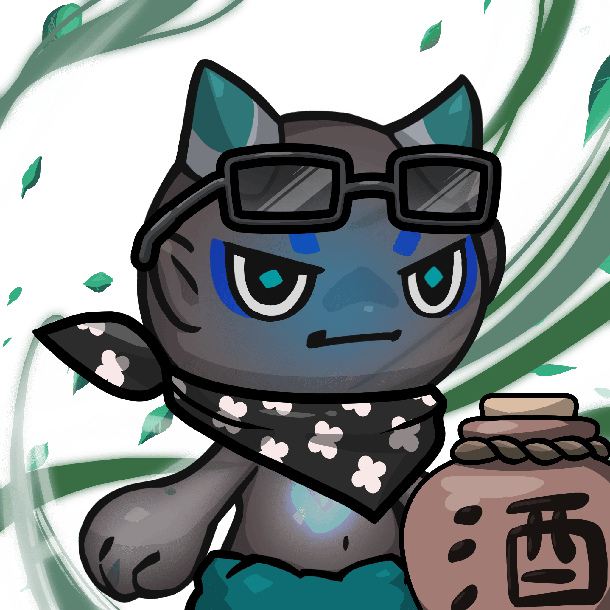 Yama-Transparent blue #25979