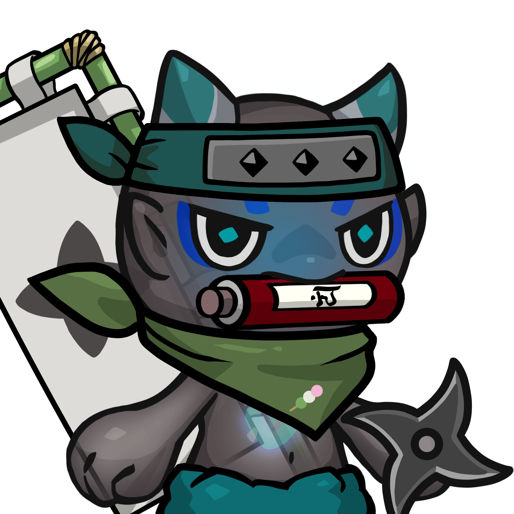 Yama-Transparent blue(scroll) #26225