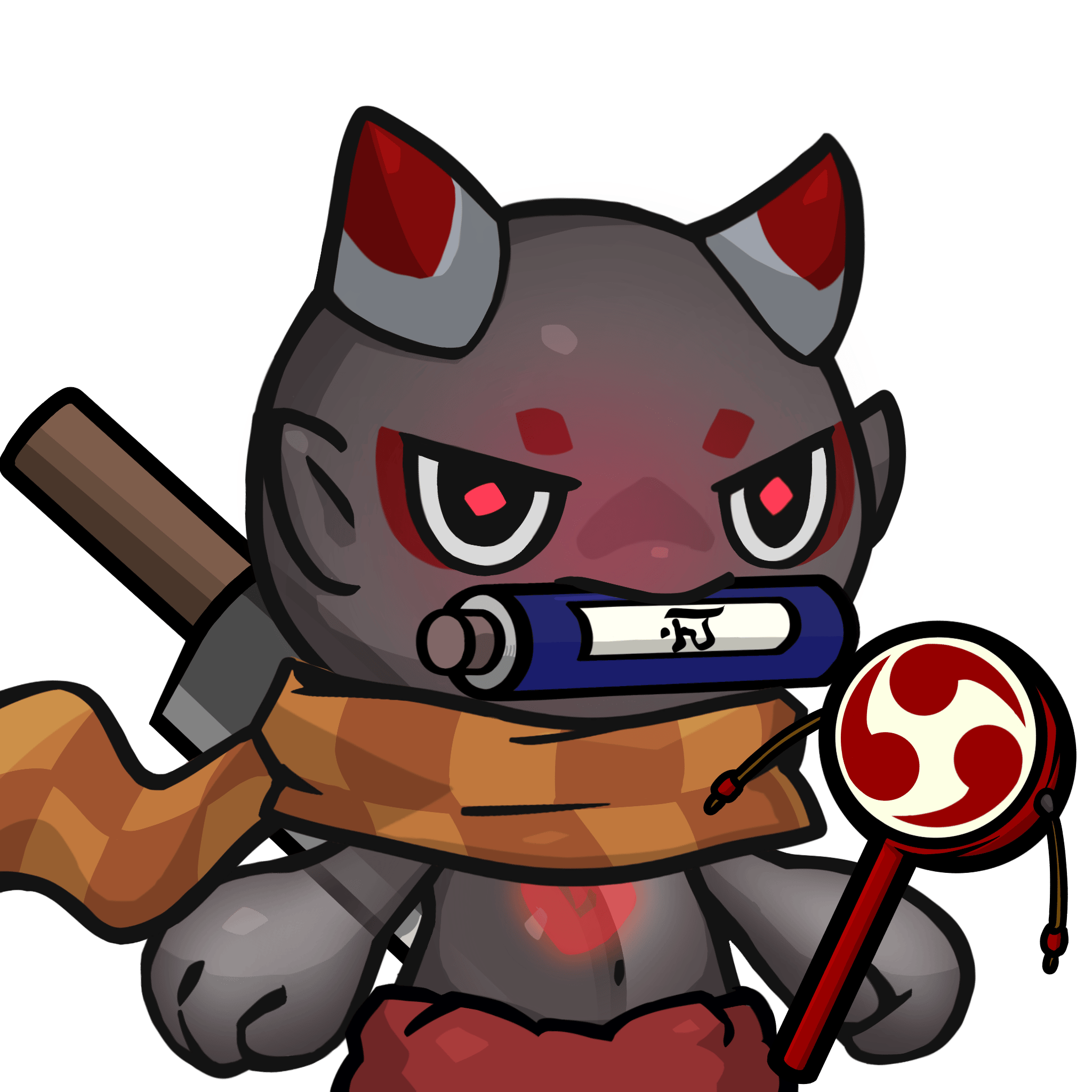 Yama-Transparent red(scroll) #26285