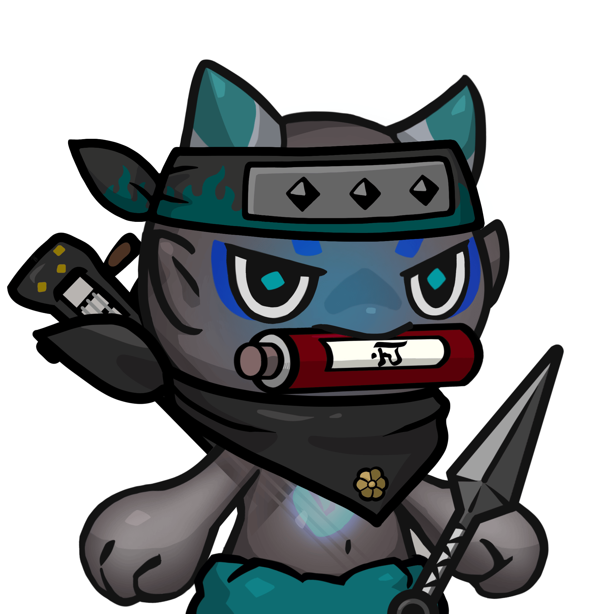 Yama-Transparent blue(scroll) #26290
