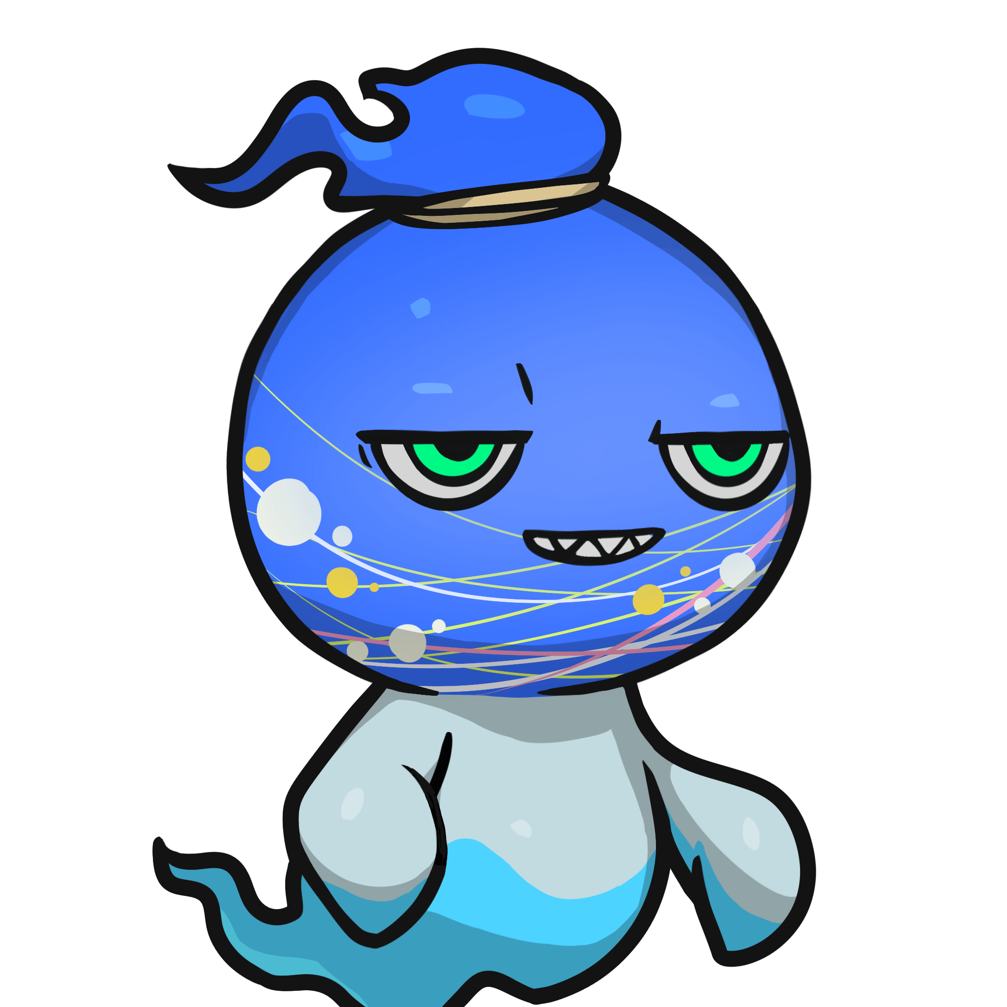 ［Locked］Mitama-Water balloon yo-yo(blue) #00285