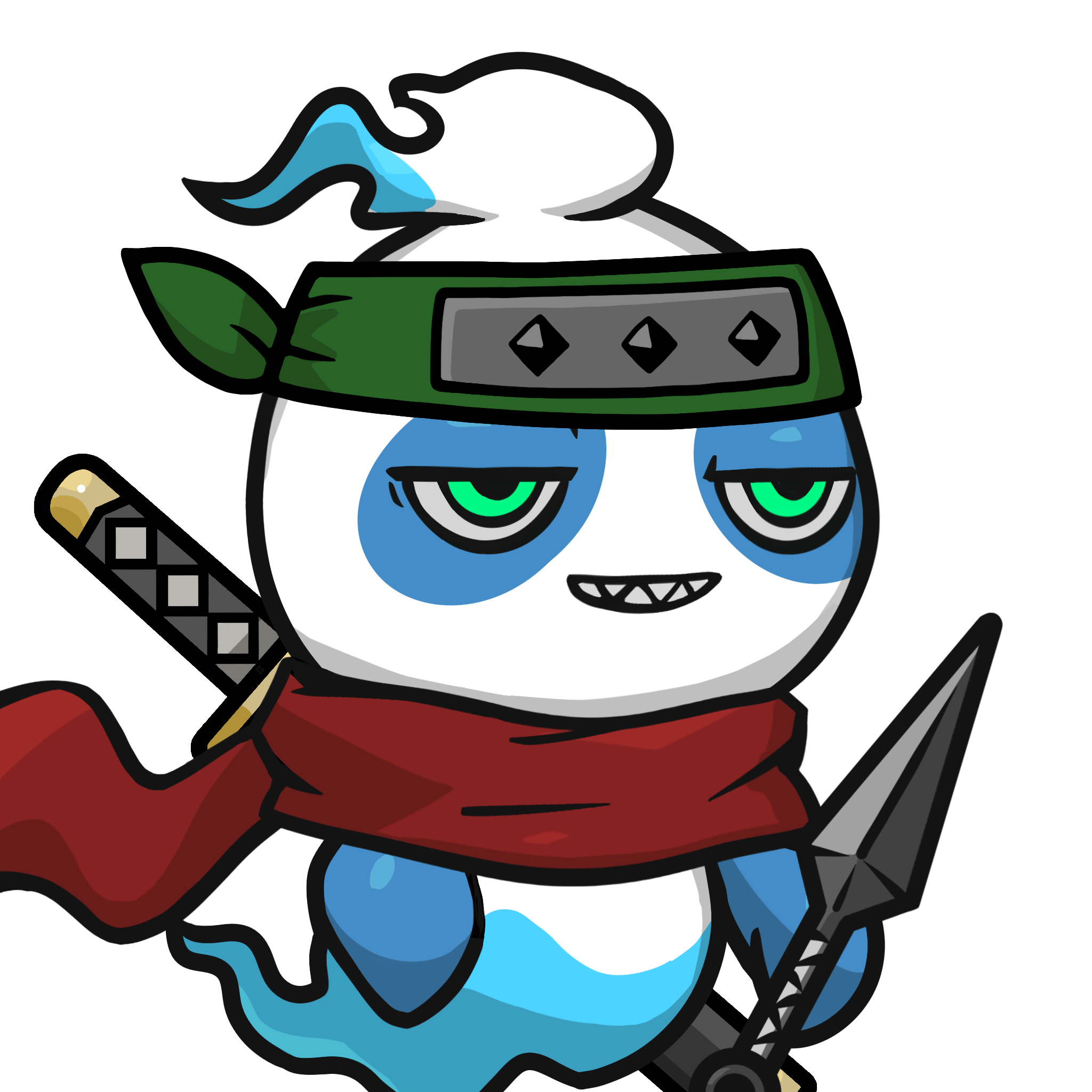 Mitama-Blue panda #02971