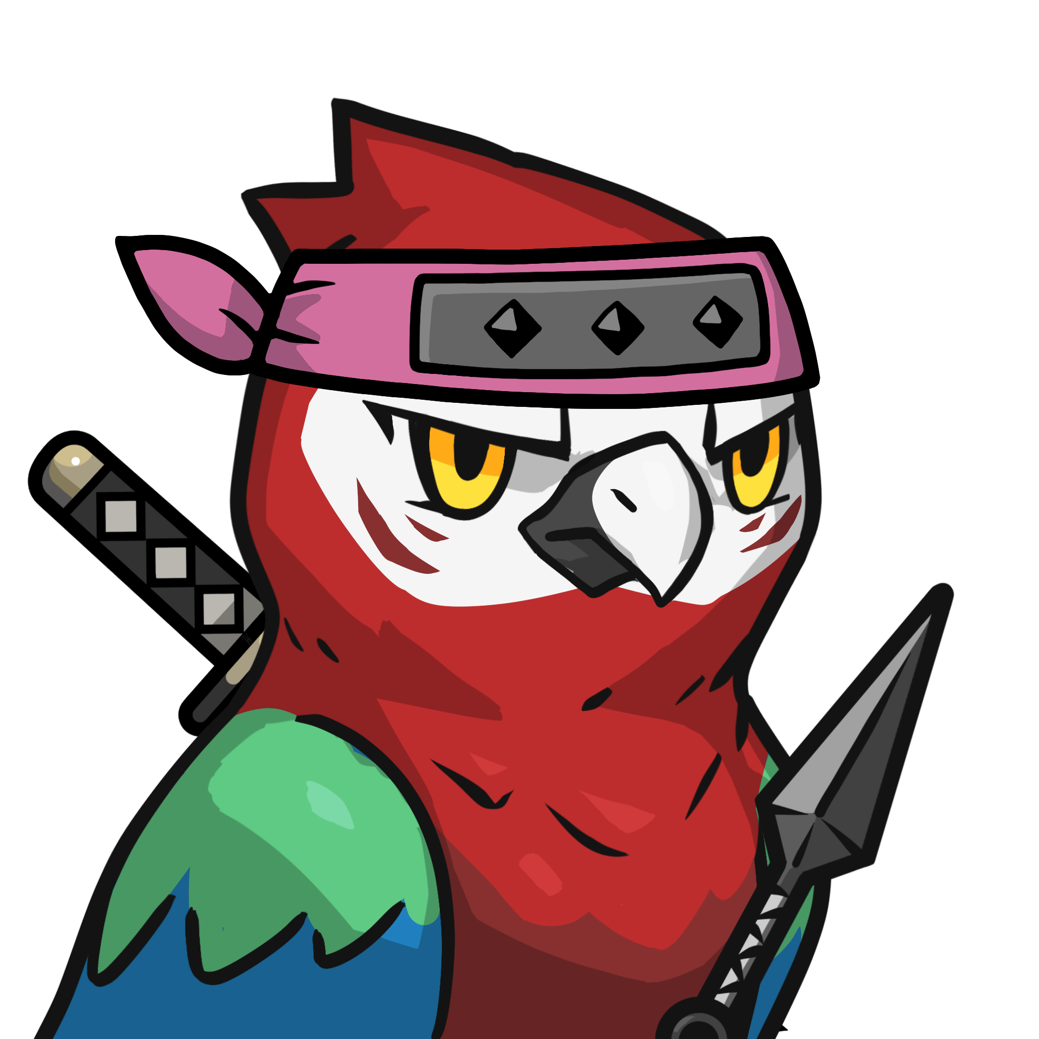 Narukami-Scarlet macaw #00325
