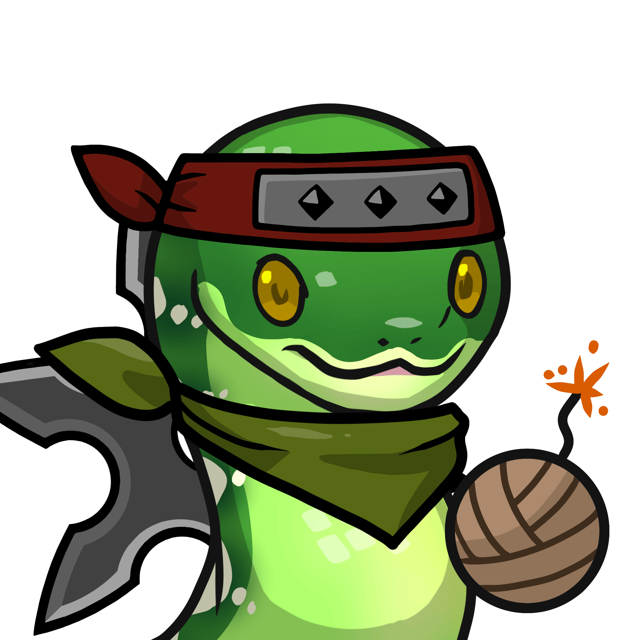 Orochi-Cute little greenie #00329