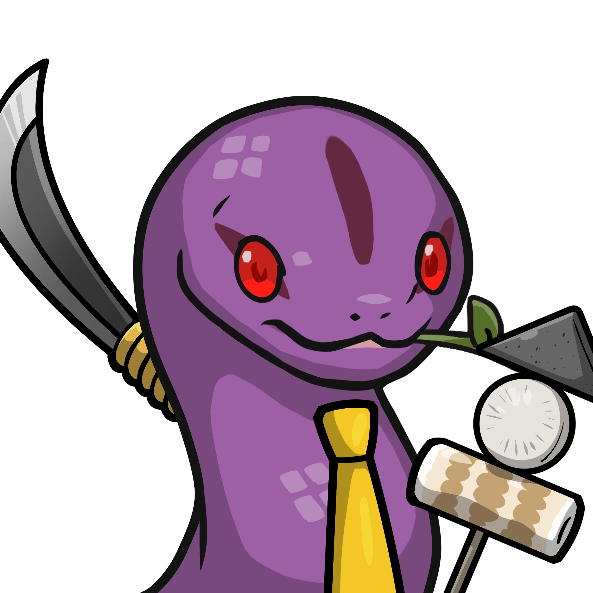 Orochi-Purple(leaf) #03293