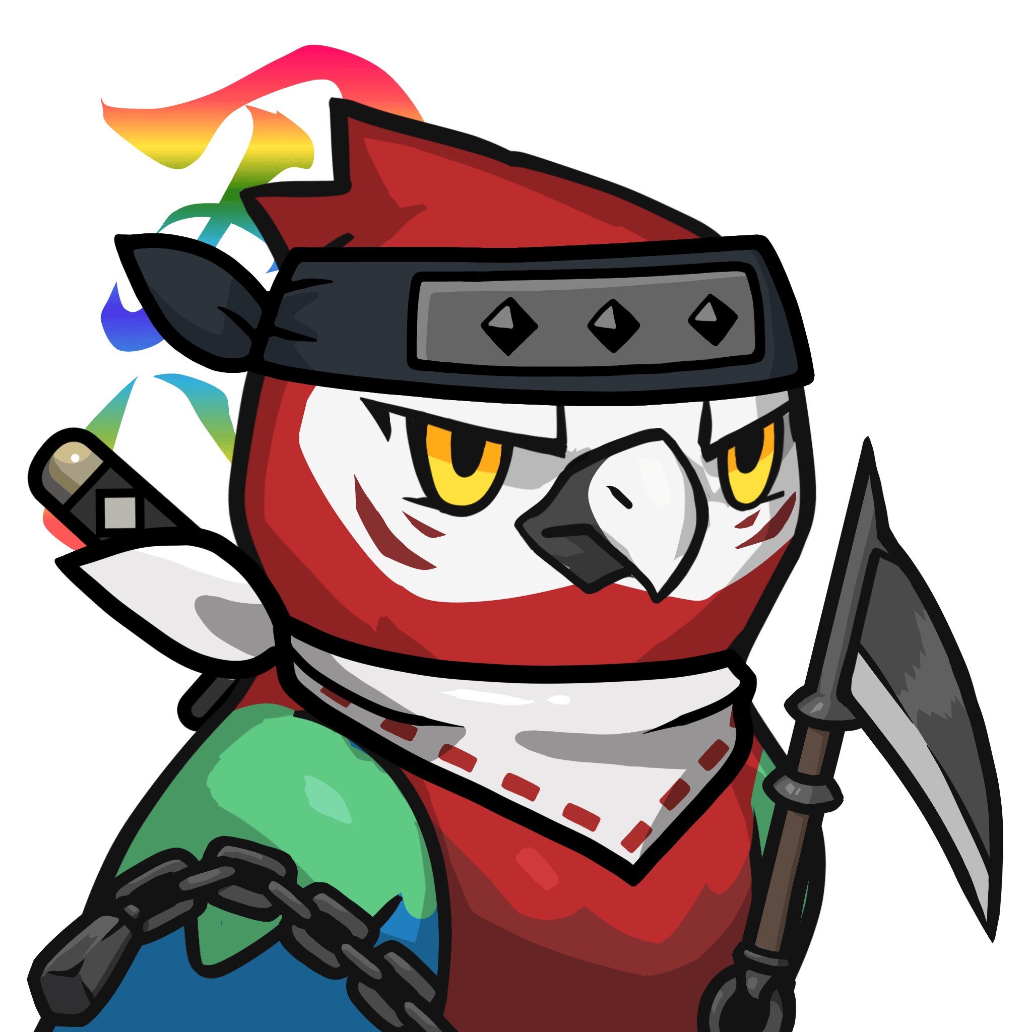 Narukami-Scarlet macaw #00362
