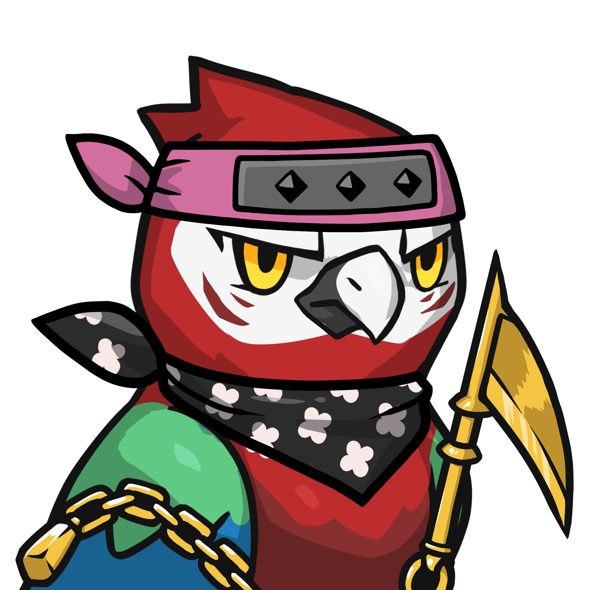 Narukami-Scarlet macaw #00381