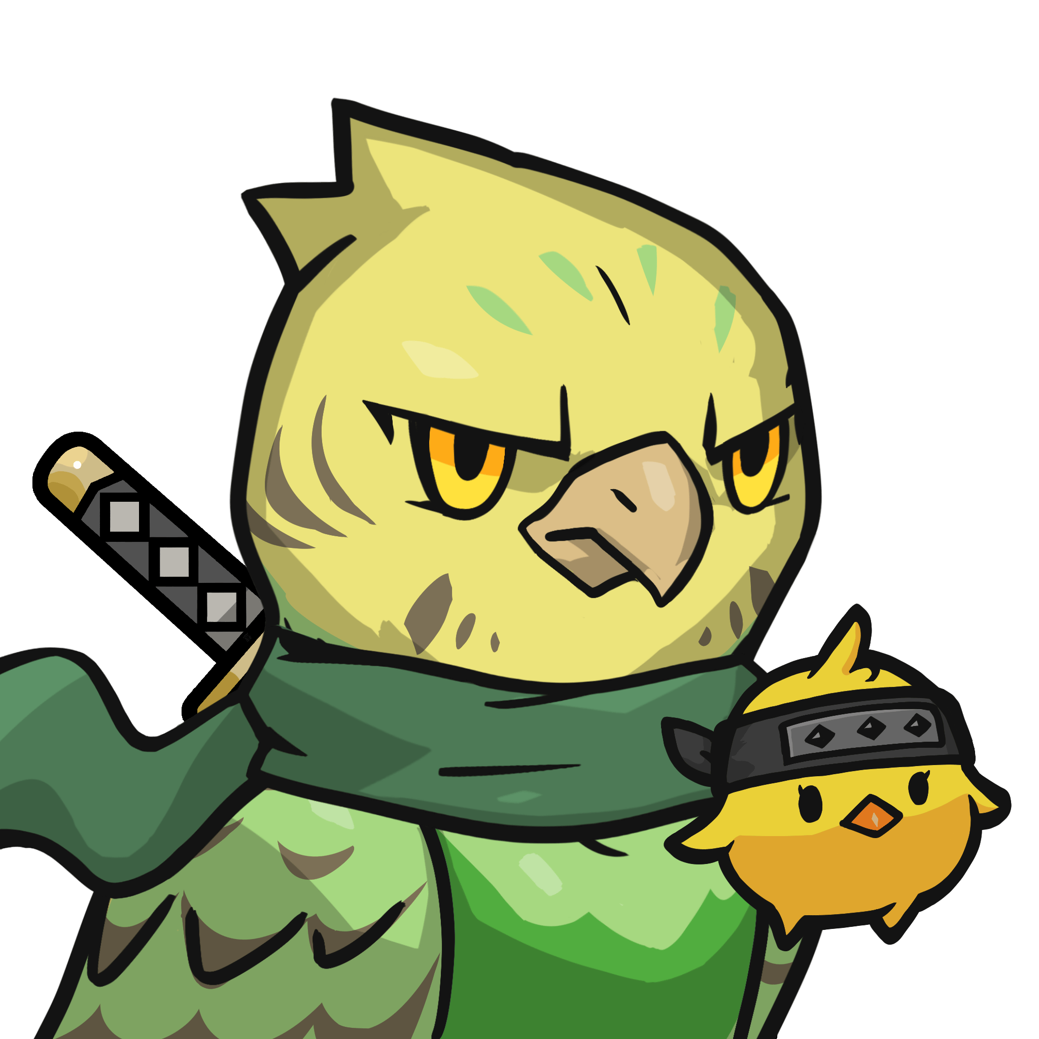 Narukami-Yellow budgie #00385