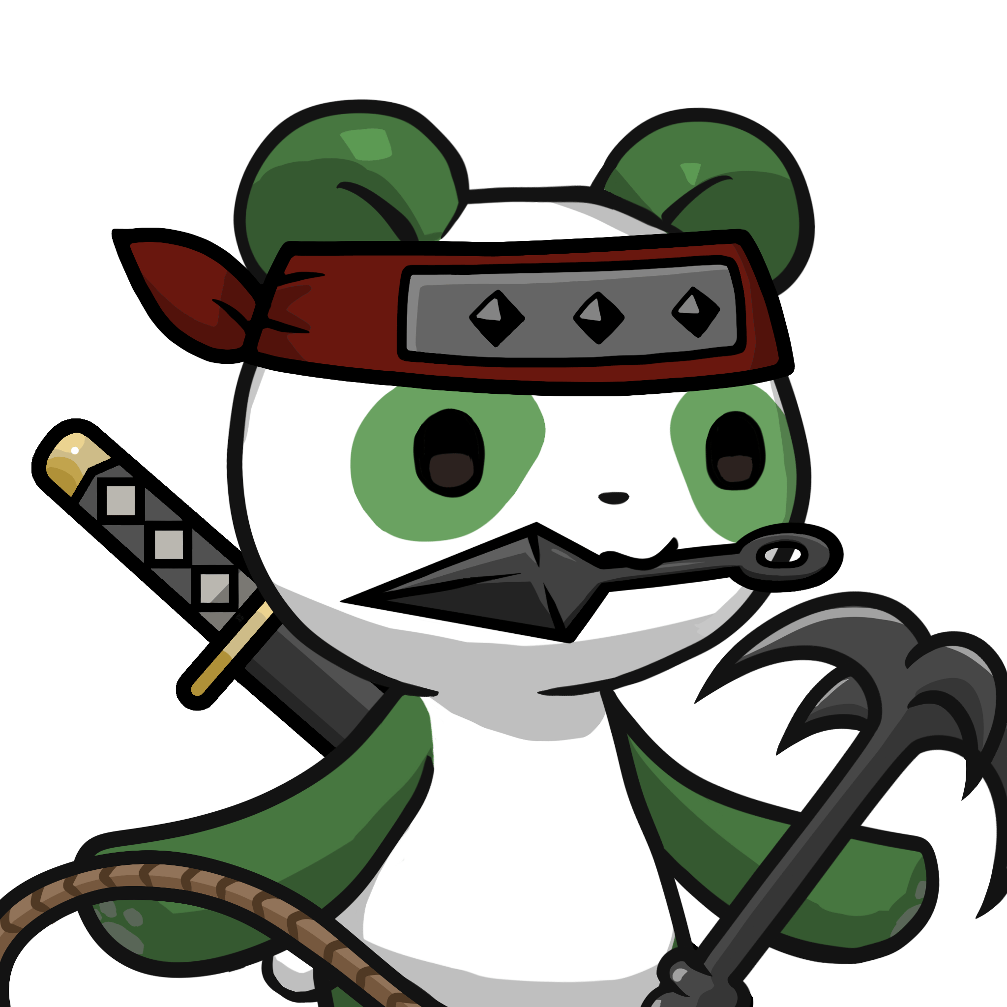Leelee-Green(kunai) #04505