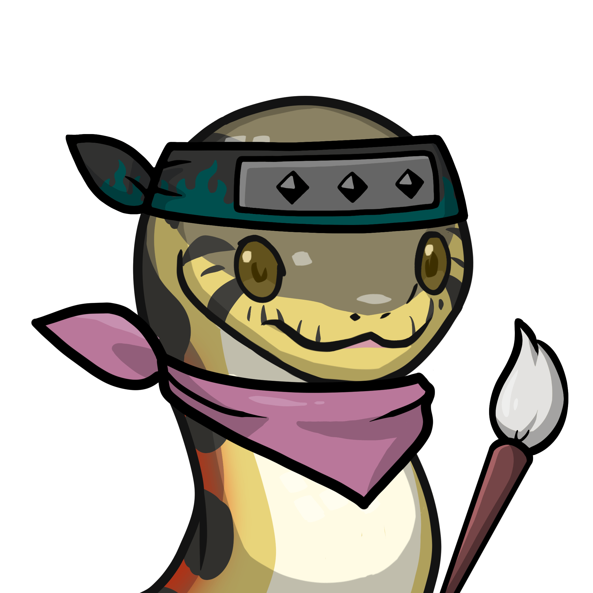 Orochi-Ringed grass snake #04637