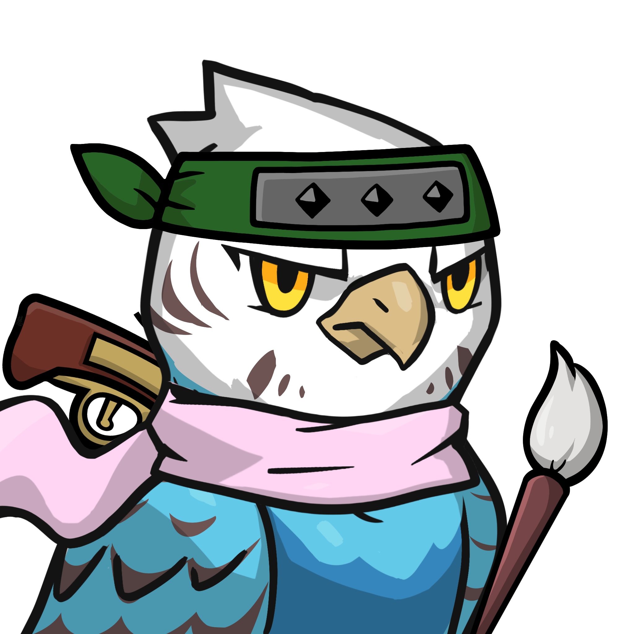 Narukami-Blue budgie #05396