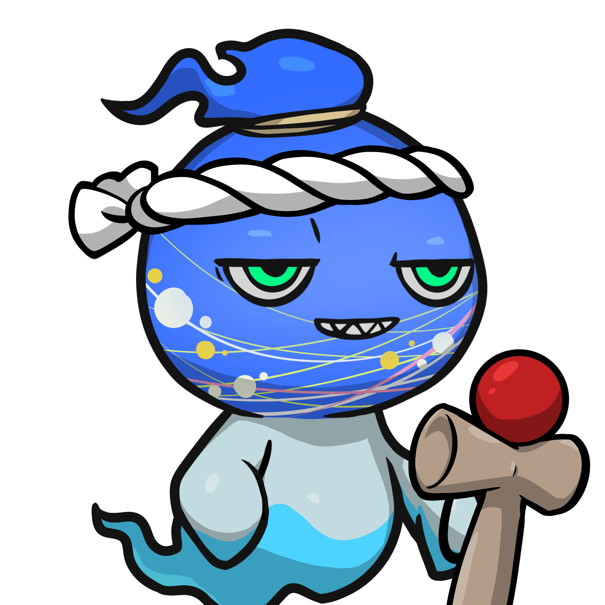 Mitama-Water balloon yo-yo(blue) #05590