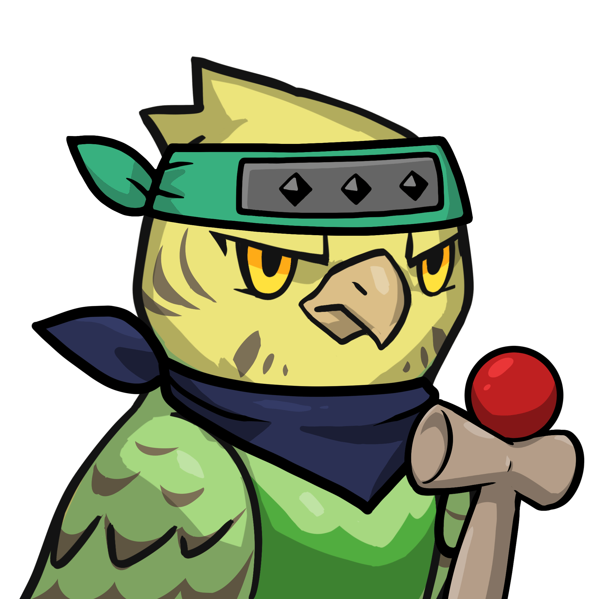 Narukami-Yellow budgie #06408