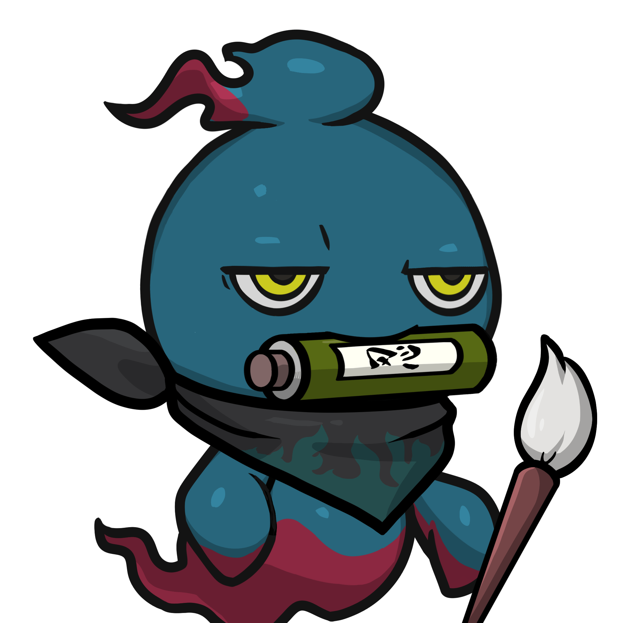 Mitama-Darkblue(scroll) #06917