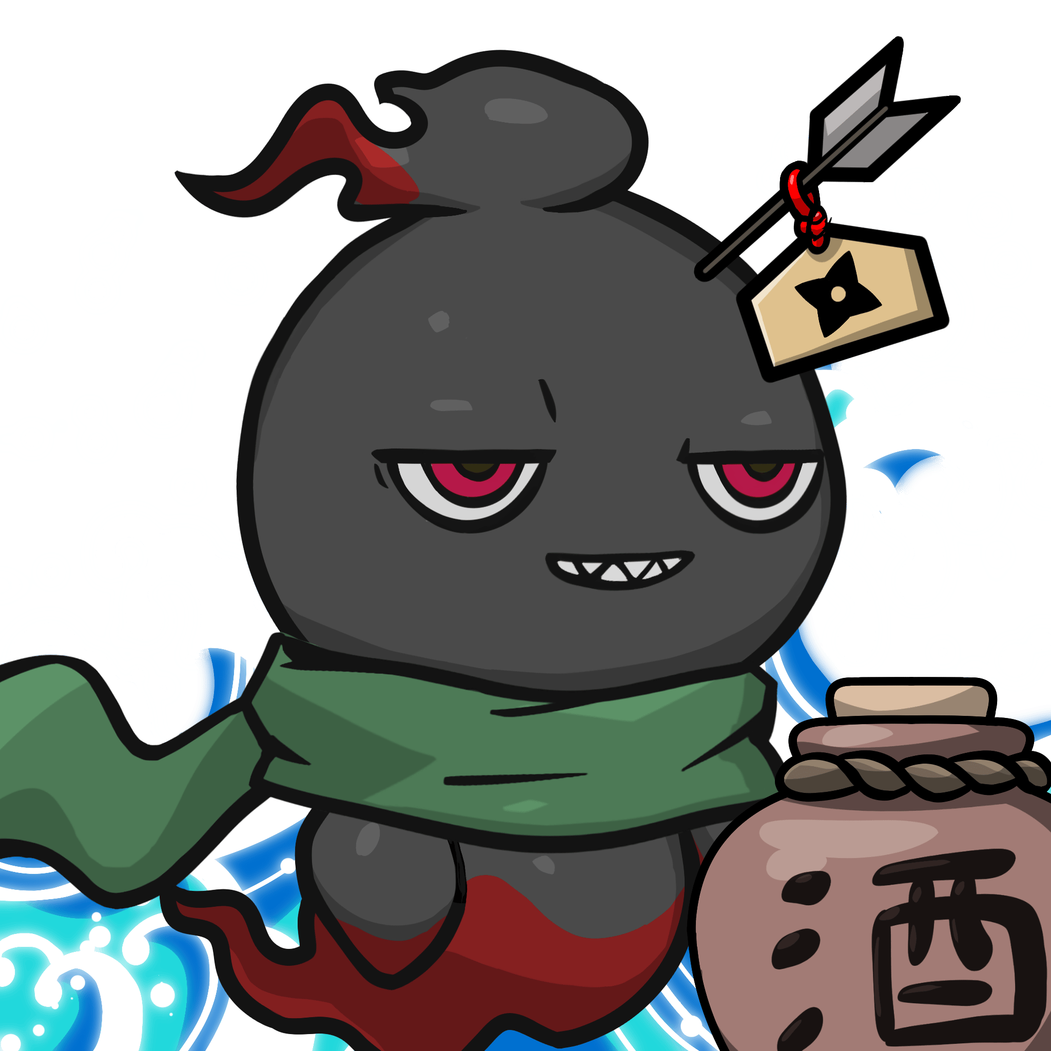 Mitama-Black_Red #07346