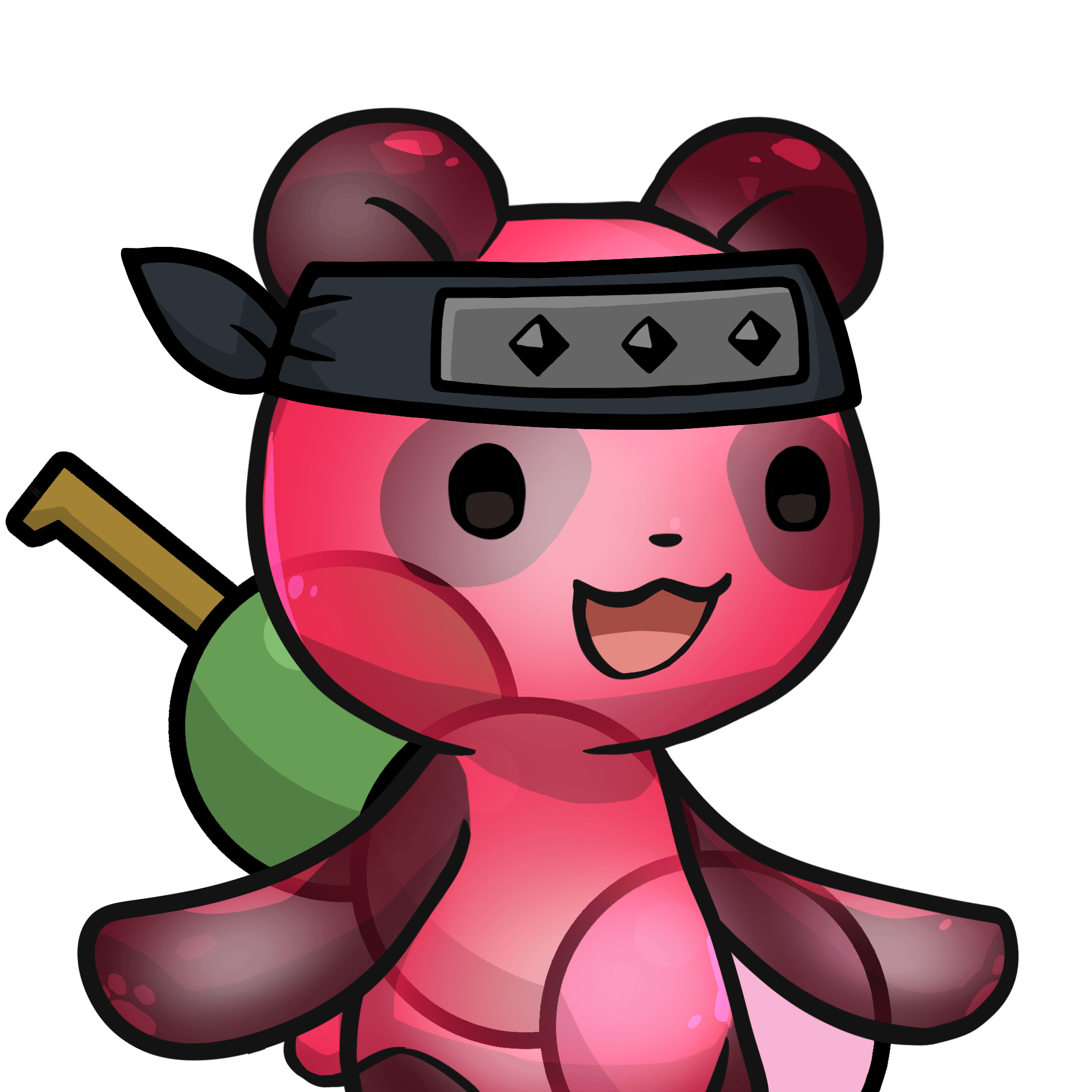 Leelee-Gummypanda-strawberry #07807