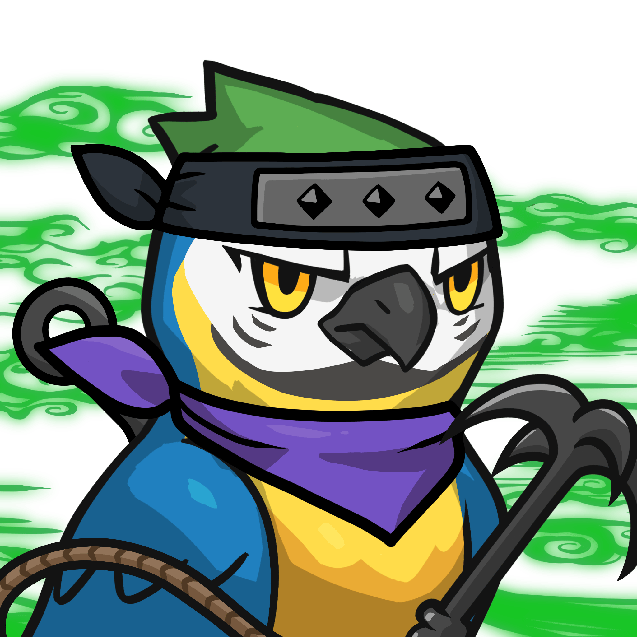 Narukami-Blue-and-white macaw #08149