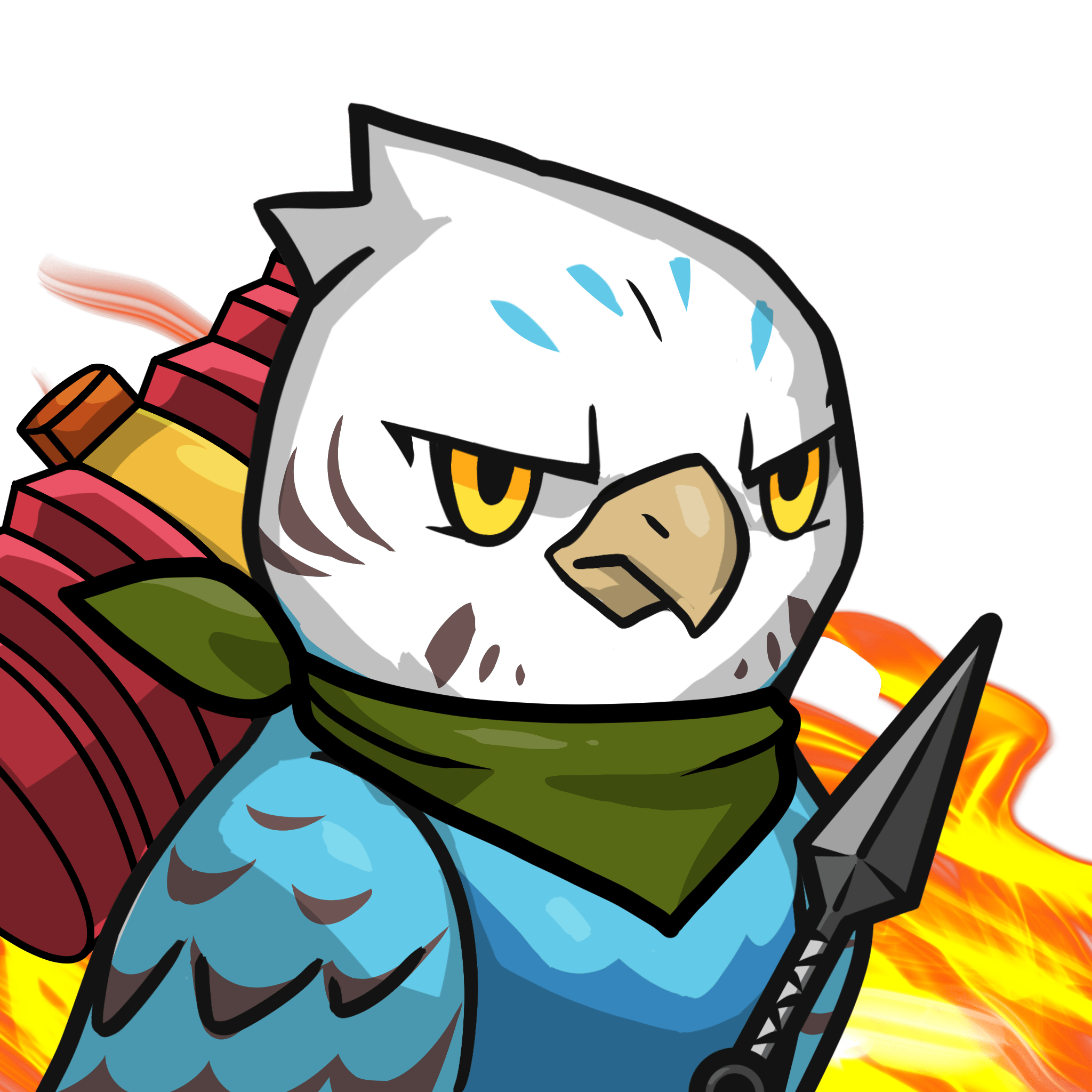 Narukami-Blue budgie #08403