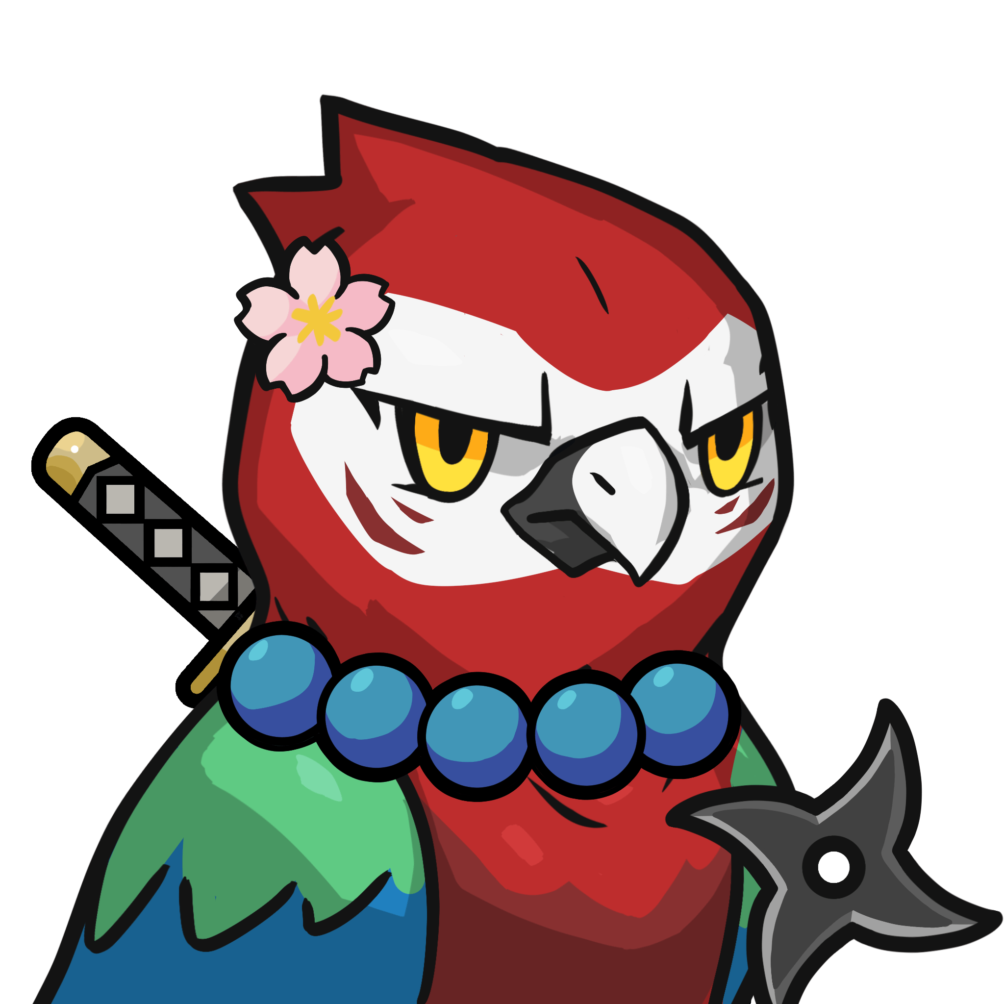 Narukami-Scarlet macaw #08407