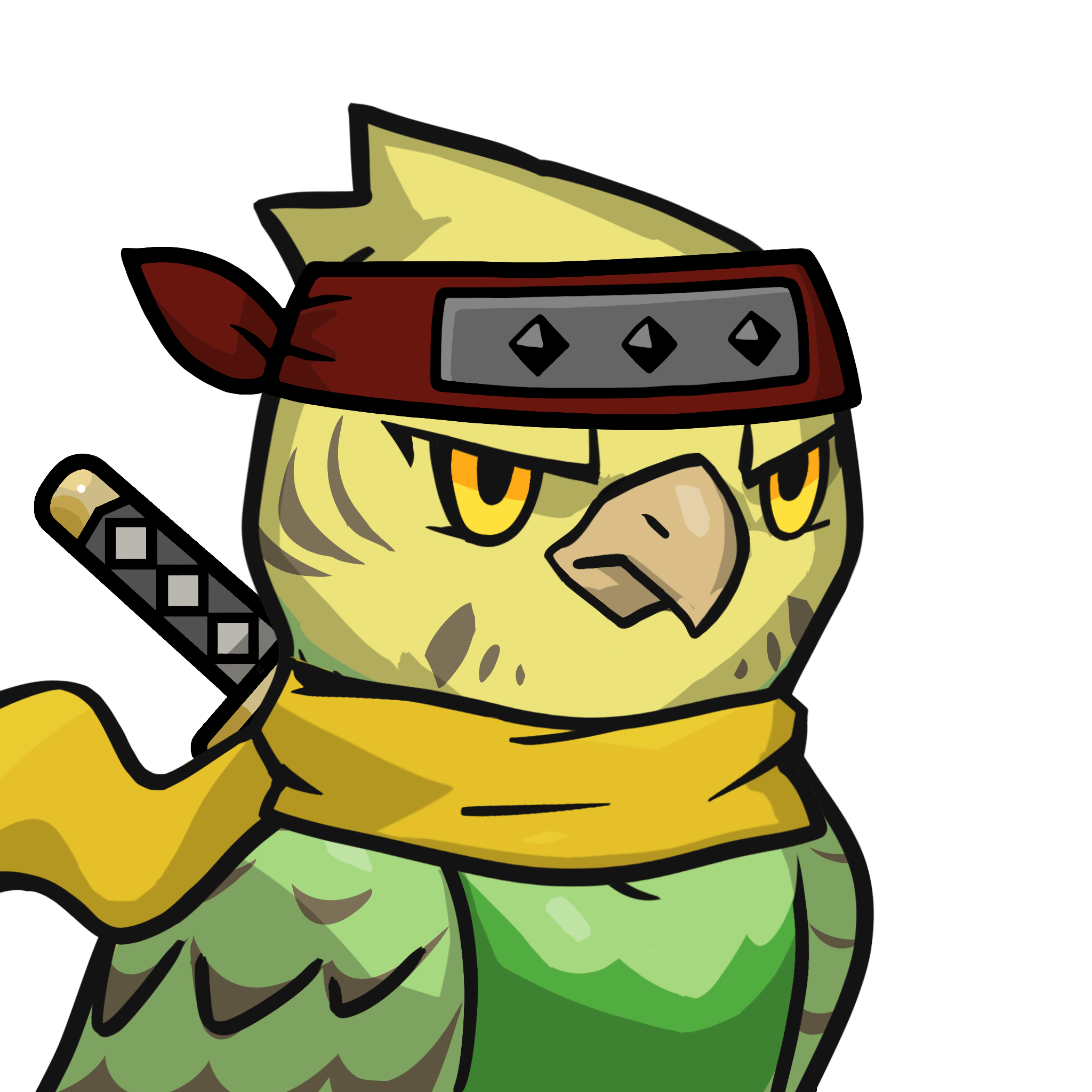 Narukami-Yellow budgie #09082