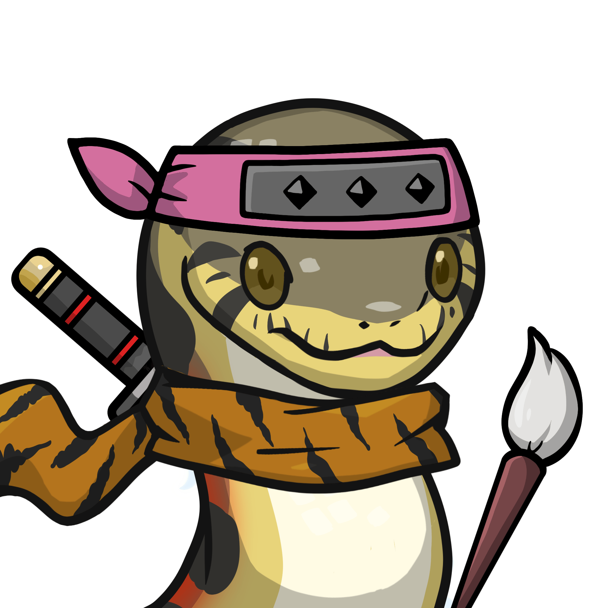 Orochi-Ringed grass snake #09360