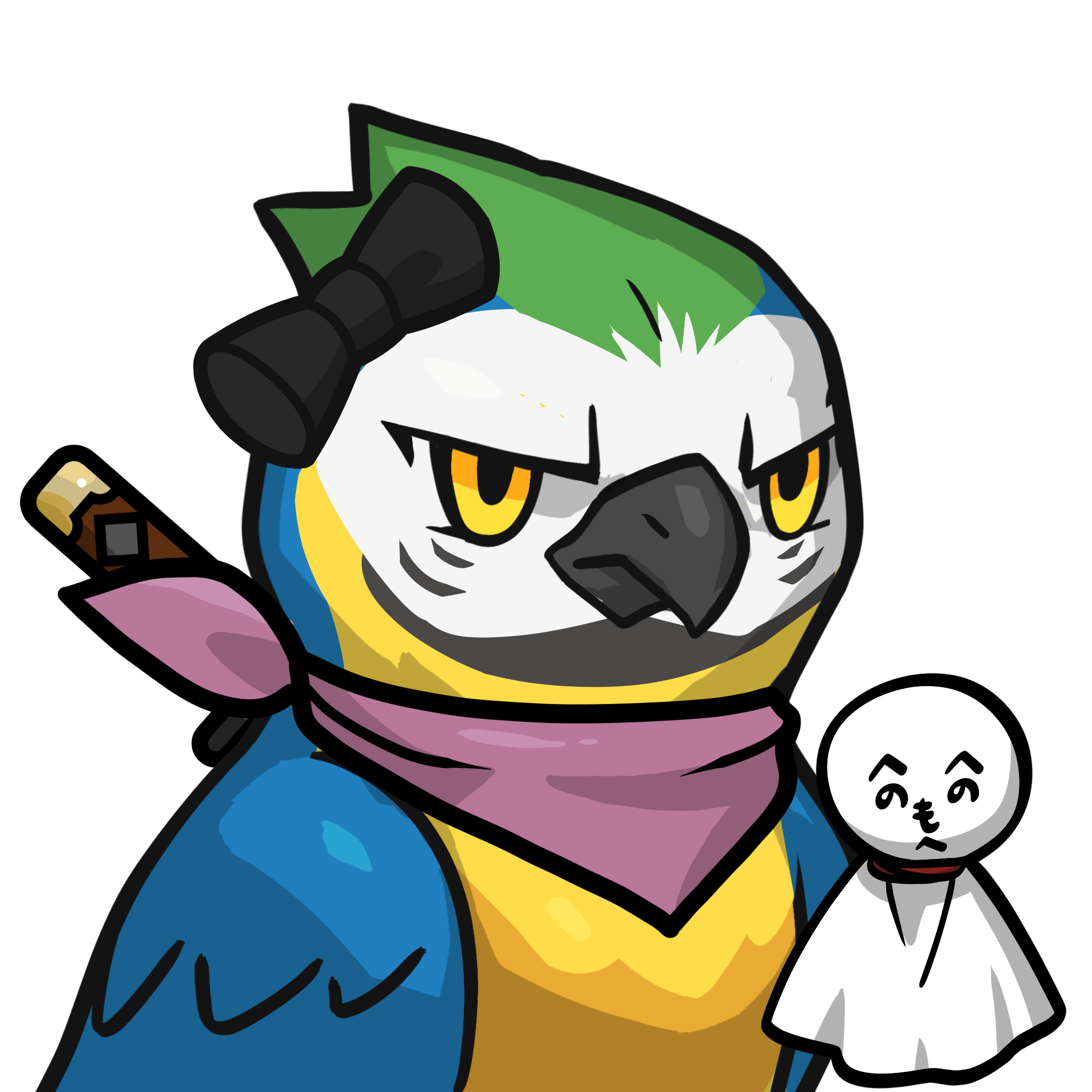 Narukami-Blue-and-white macaw #09385