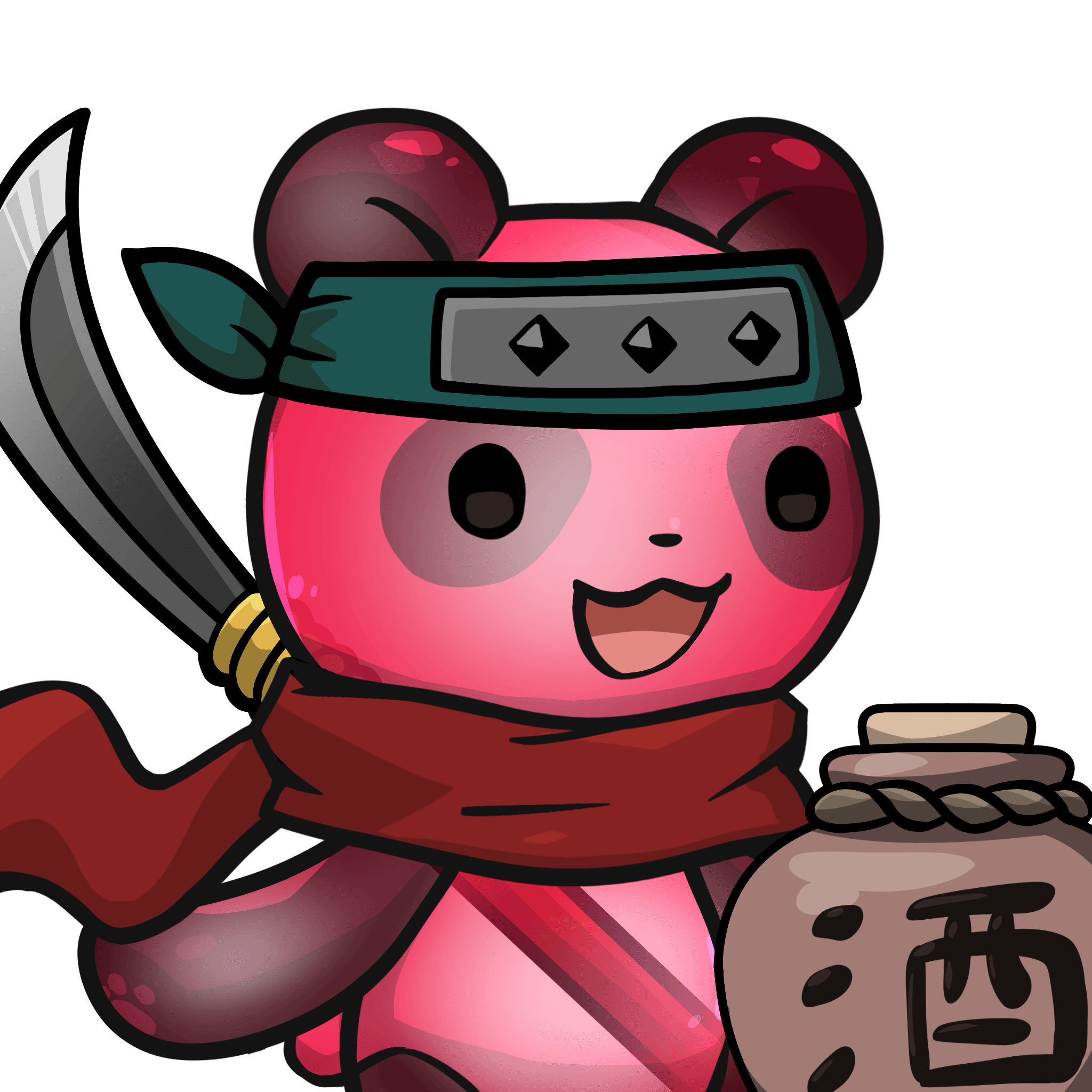 Leelee-Gummypanda-strawberry #09543